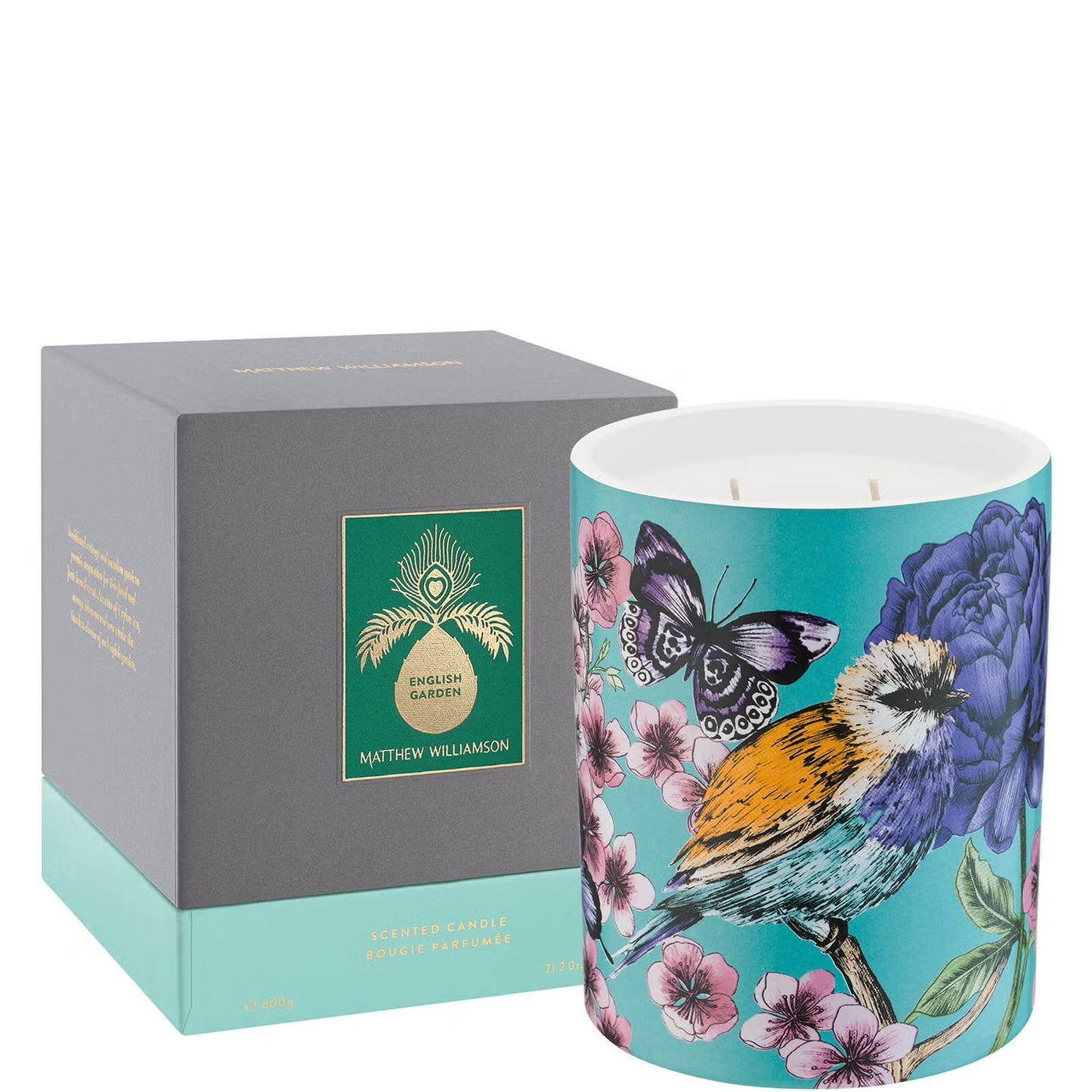Matthew Williamson duftlys, English Garden, 600 gram, Vegansk