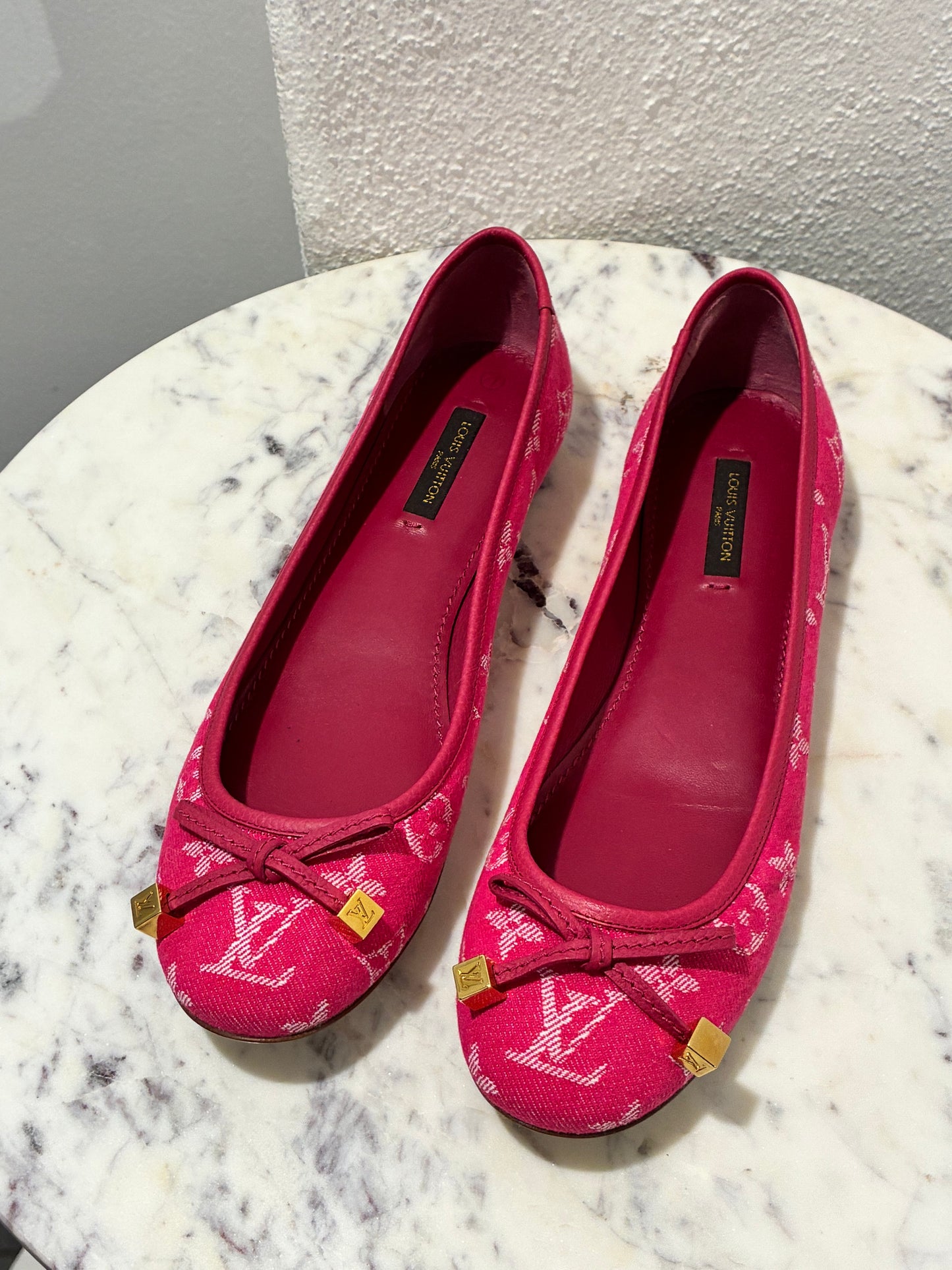 Louis Vuitton Ballerinas - Rare Monogram Denim in Pink - EU 38 (37,5-38)