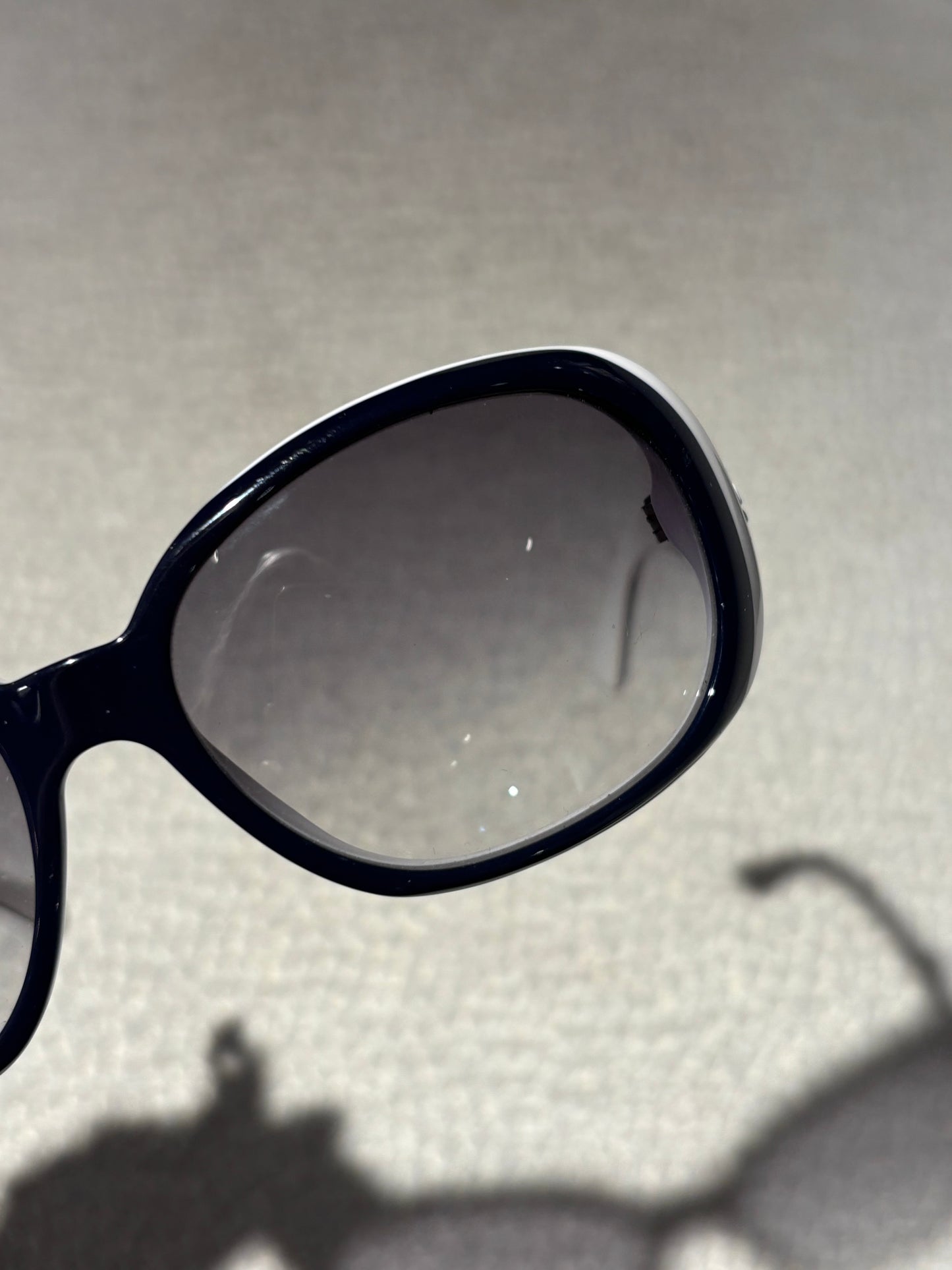 Chanel Sunglasses - Dark Blue w. Camelias