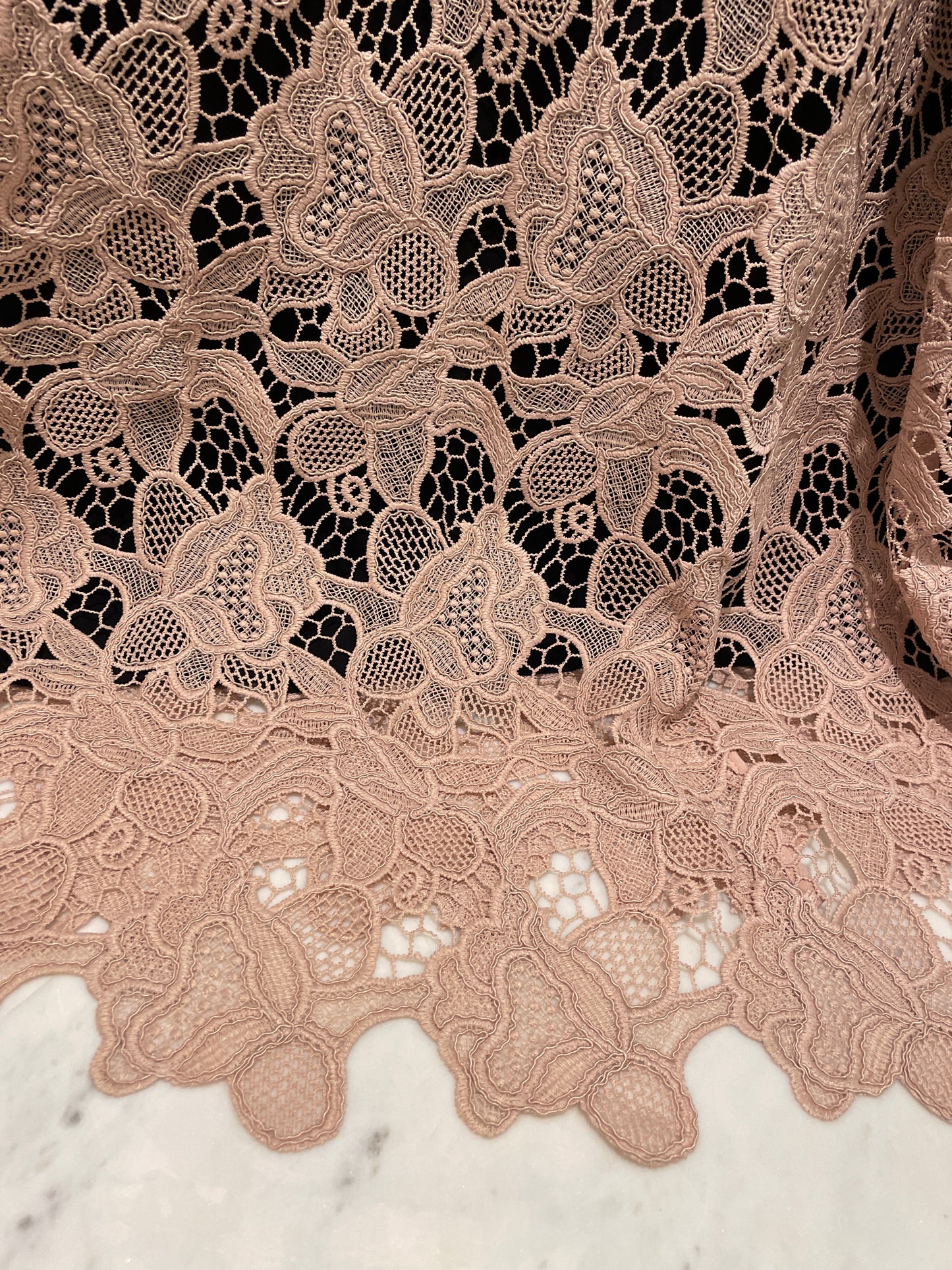 Bruuns Bazaar Dusty Pink Lace Dress - EU40