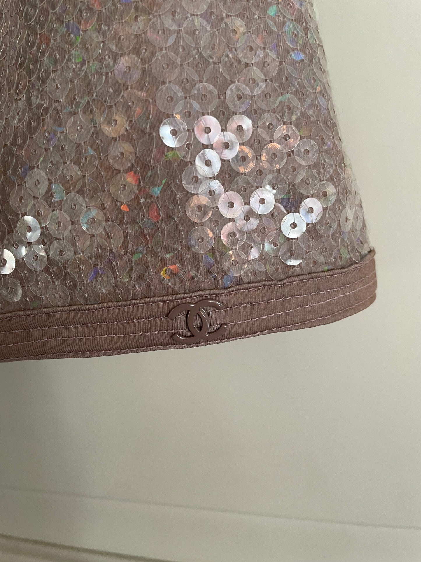 Chanel - paillet top - old pink