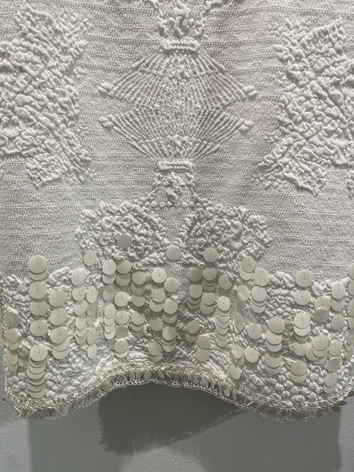 Chanel Cocktail Dress – White with Sequins & Stretch - EU 36/38