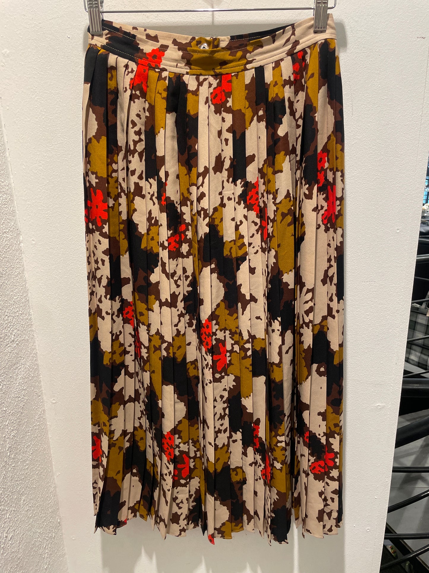 Julie Fagerholt Heartmade Pleated Graphic Print Maxi Skirt - EU34 /XS/S