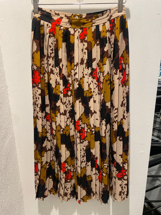 Julie Fagerholt Heartmade Pleated Graphic Print Maxi Skirt - EU34 /XS/S