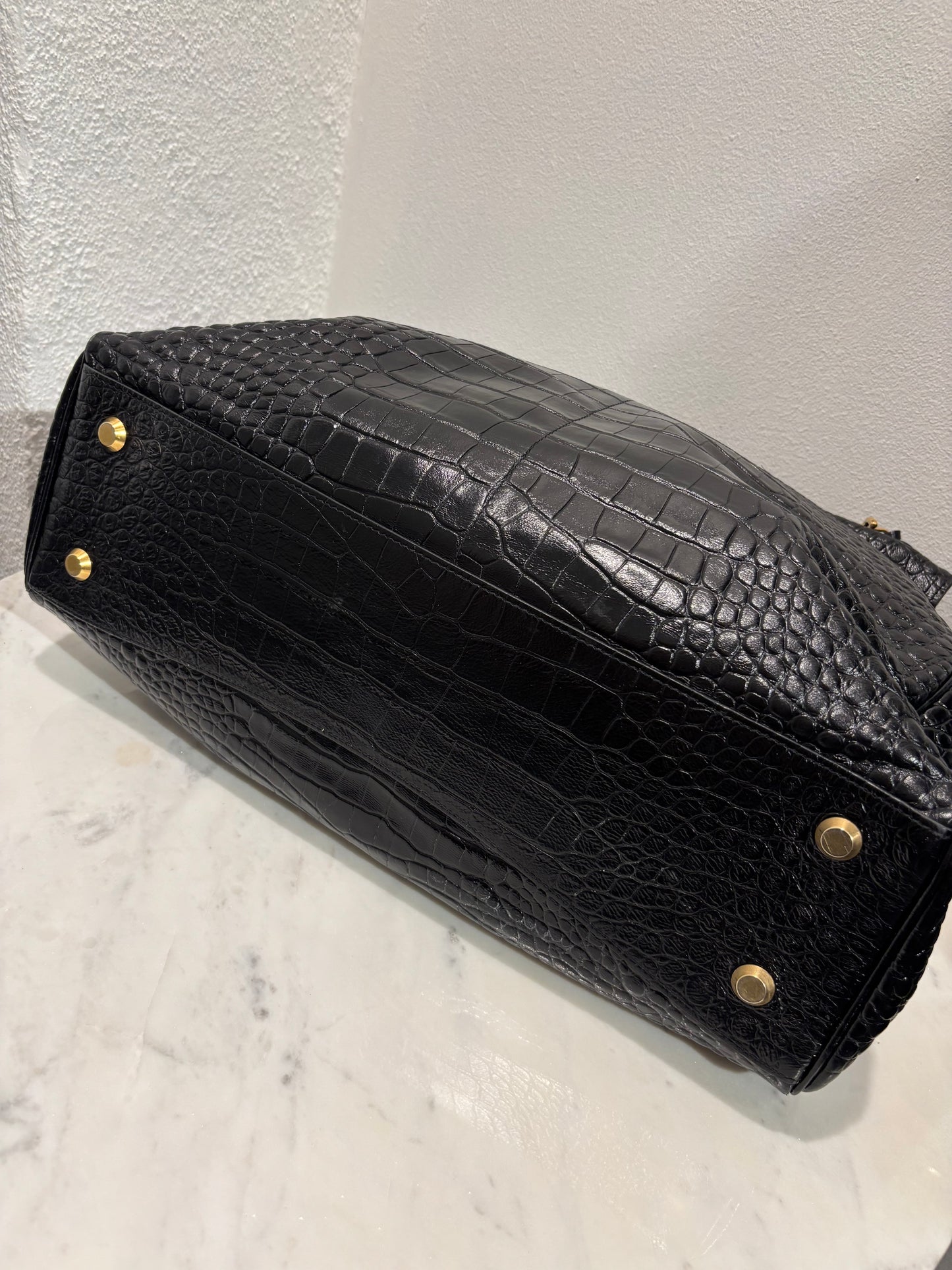 Balenciaga - Rodeo Croco Large Shoulderbag - Medinas Wardrobe