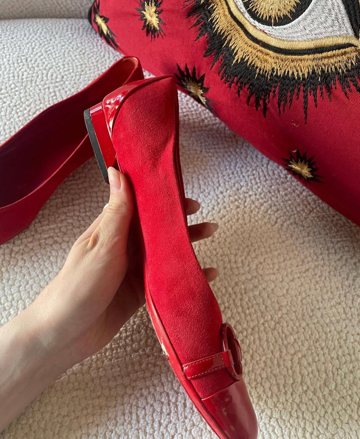 Gucci - Ballerinas m. Bidsel - Str. 38,5