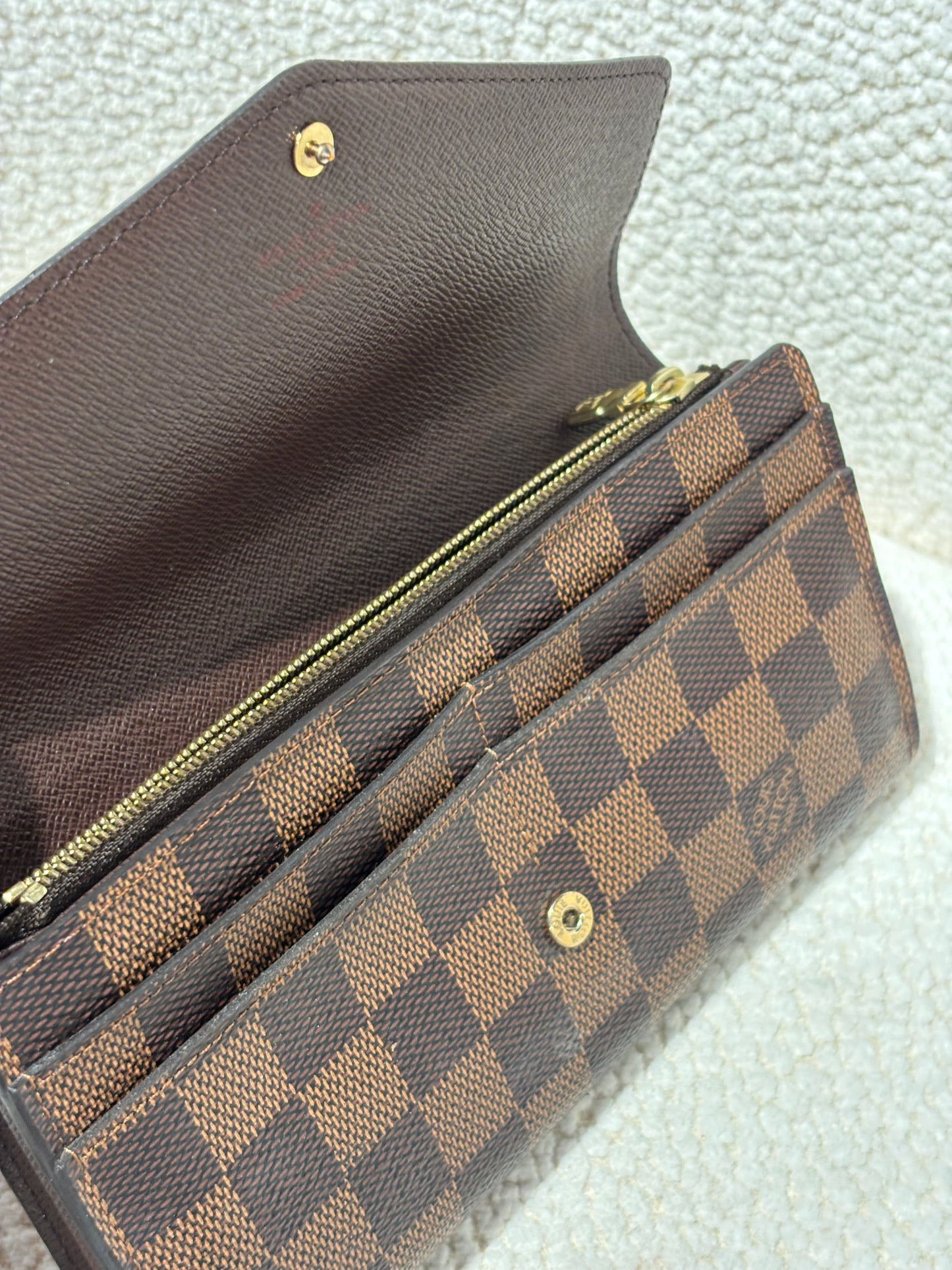 Louis Vuitton Wallet – Damier Ebene Canvas in Brown