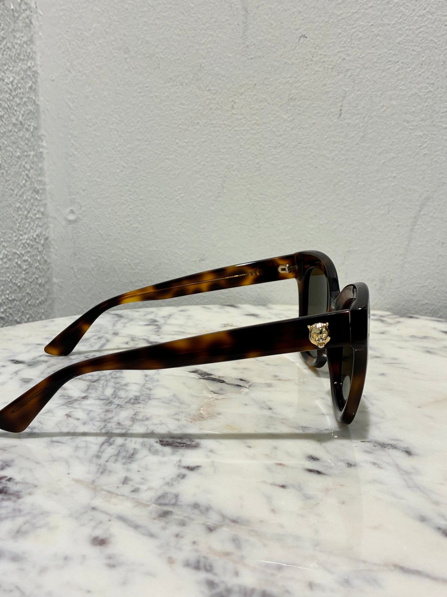 Gucci Sunglasses - Brown with Gold Logo