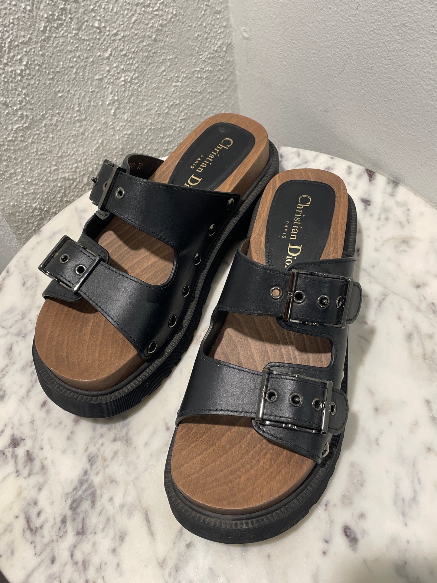 Christian Dior - Diorquake Double-Strap Platform Sandals - 37
