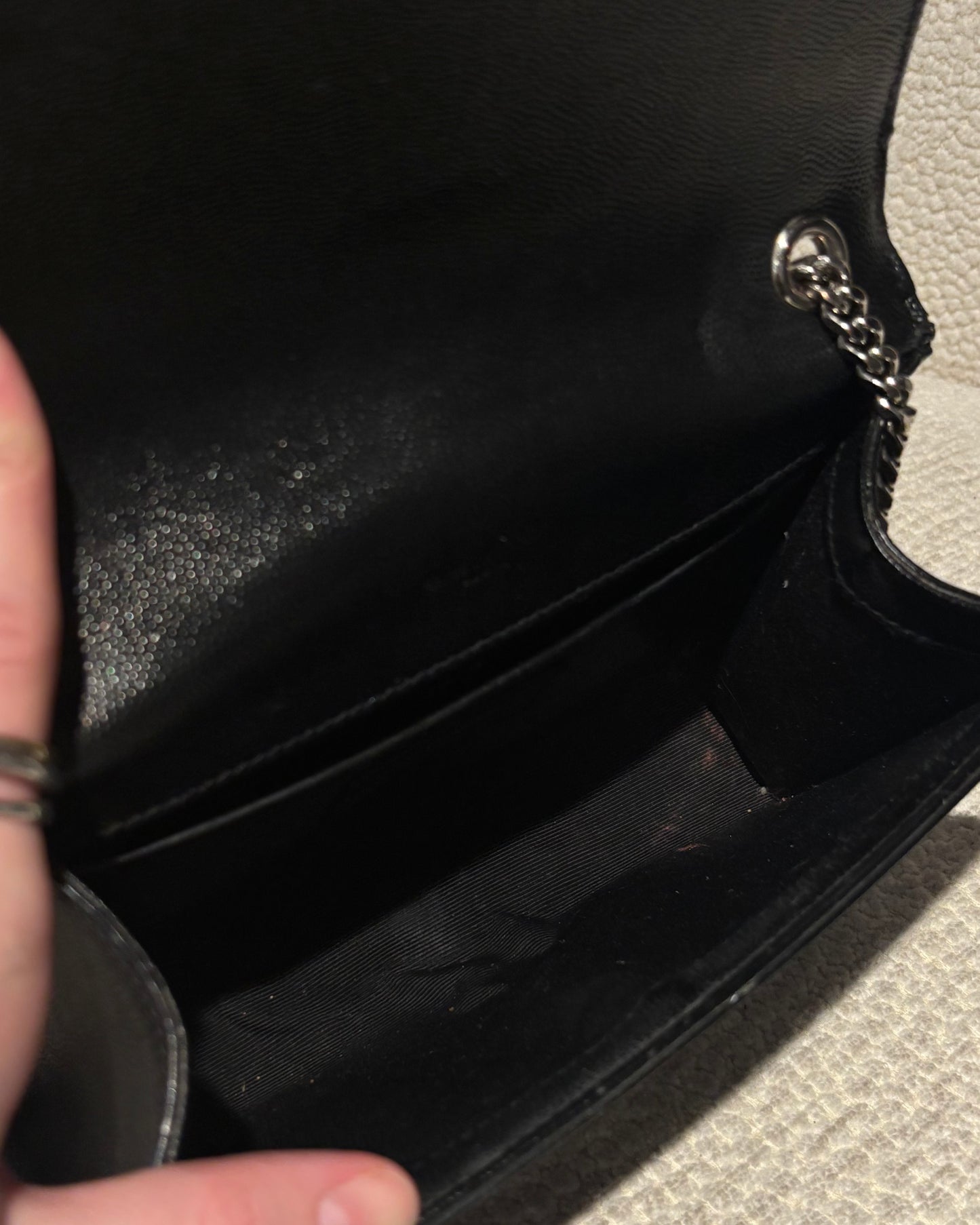 Saint Laurent - Small Kate Bag - Black with Silver Hardware