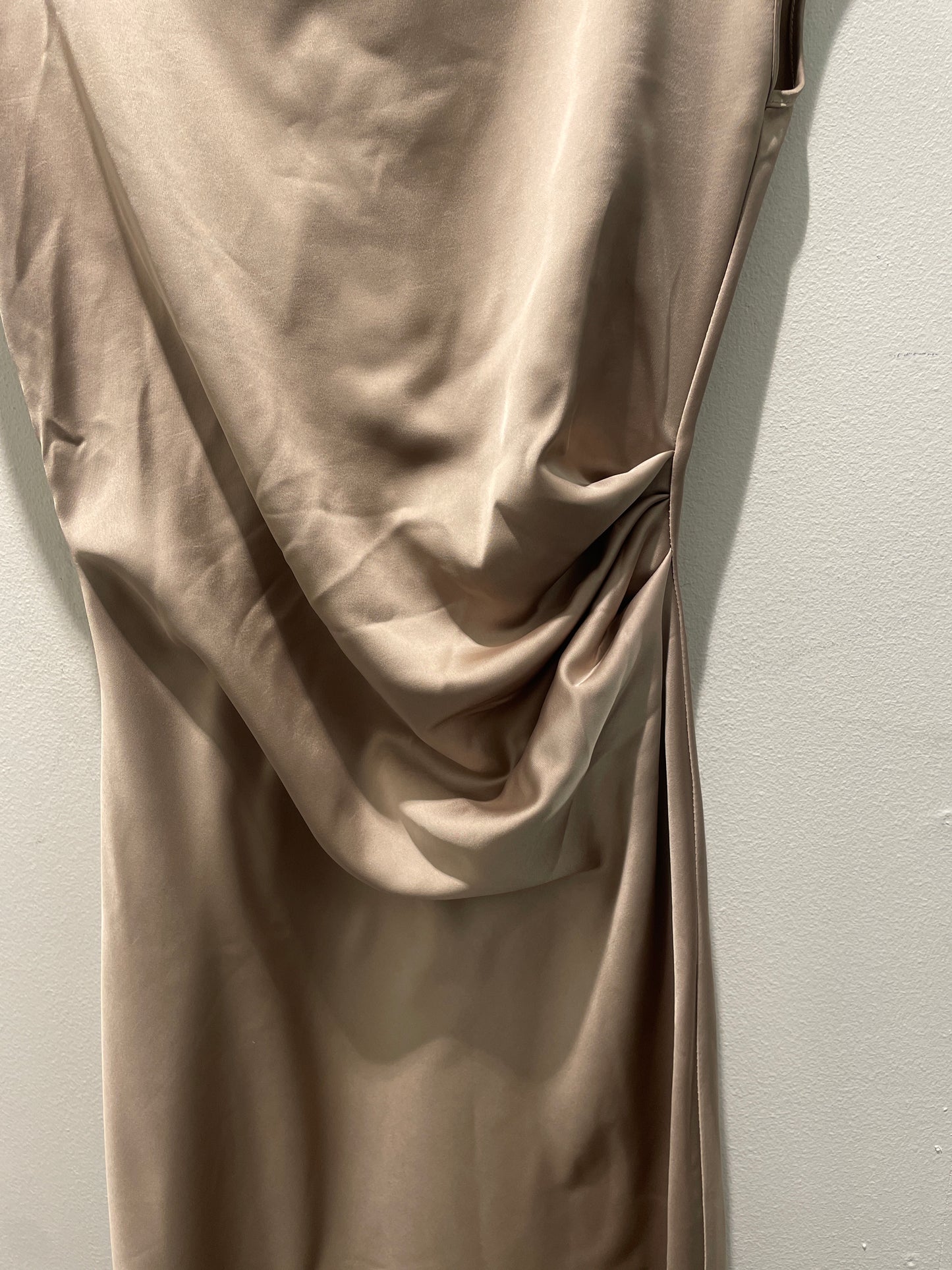 Imperial Long Satin Cowl-Neck Dress – Size M (Brand New with Tags)