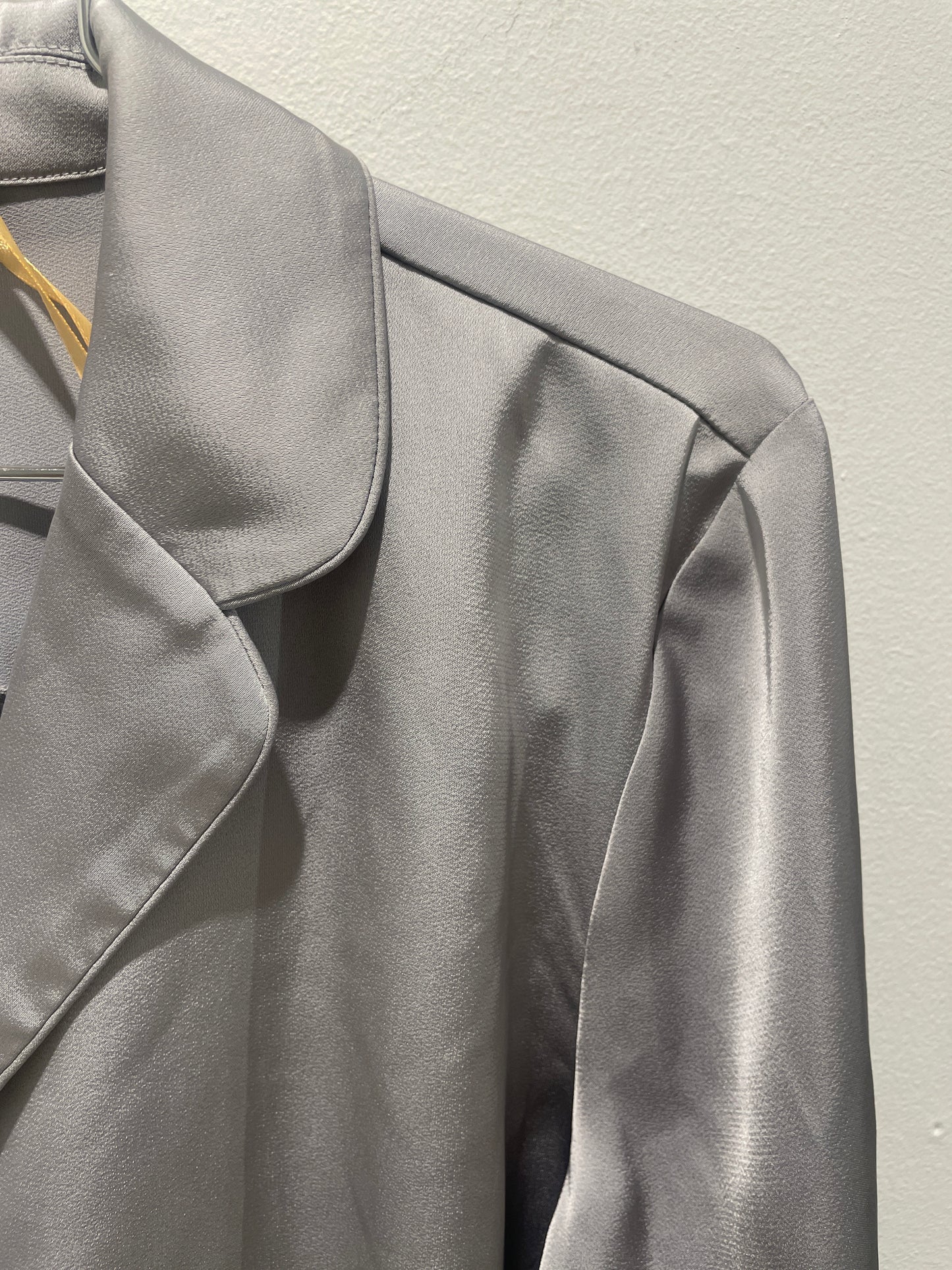Bruuns Bazaar - grey satin shirt - EU36