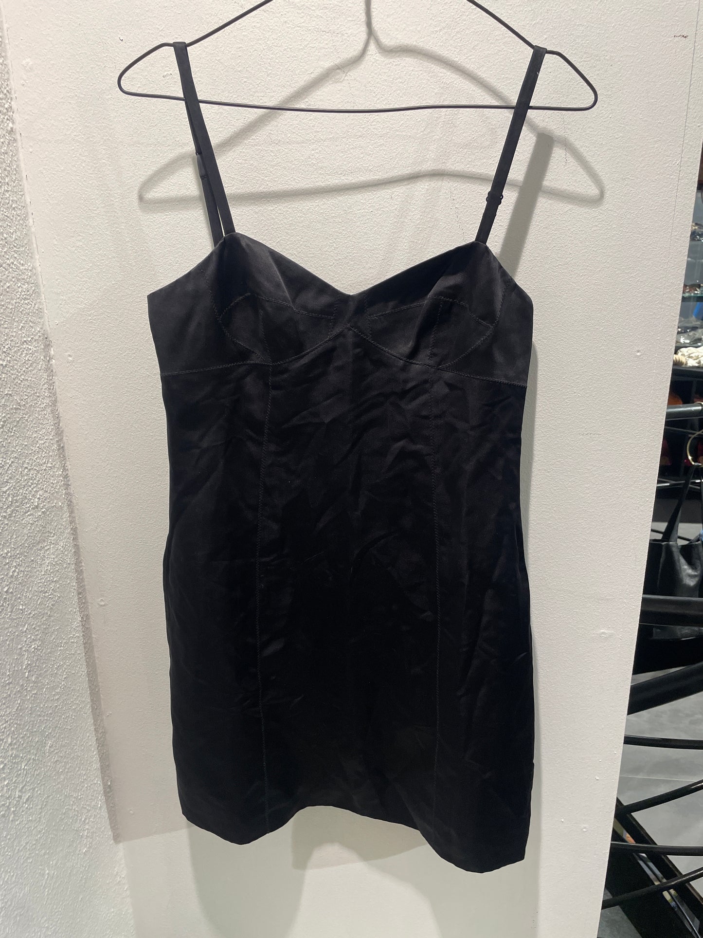 Marc Jacobs - Dress &  underdress - Black w. paillets & swarowski stones - 2/S  - Medinas Wardrobe