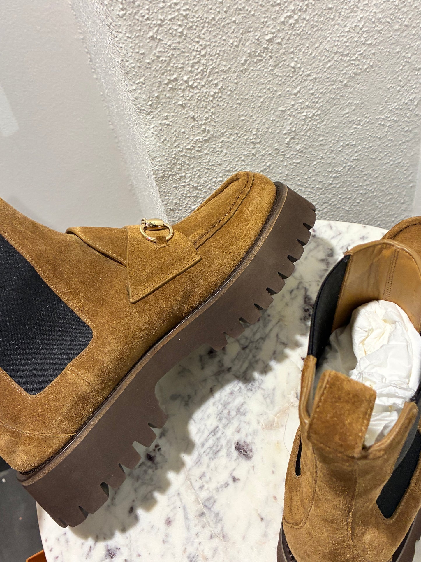 Gucci Horsebit Boots – Brown Suede - 40.5 - FULL SET 2025