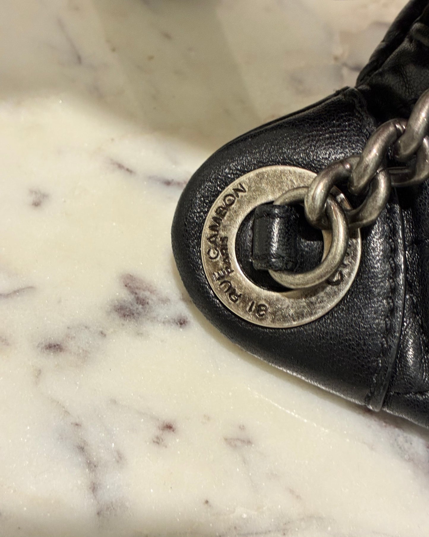 Chanel crossbody / bumbag - black lambskin with ruthenium hardware