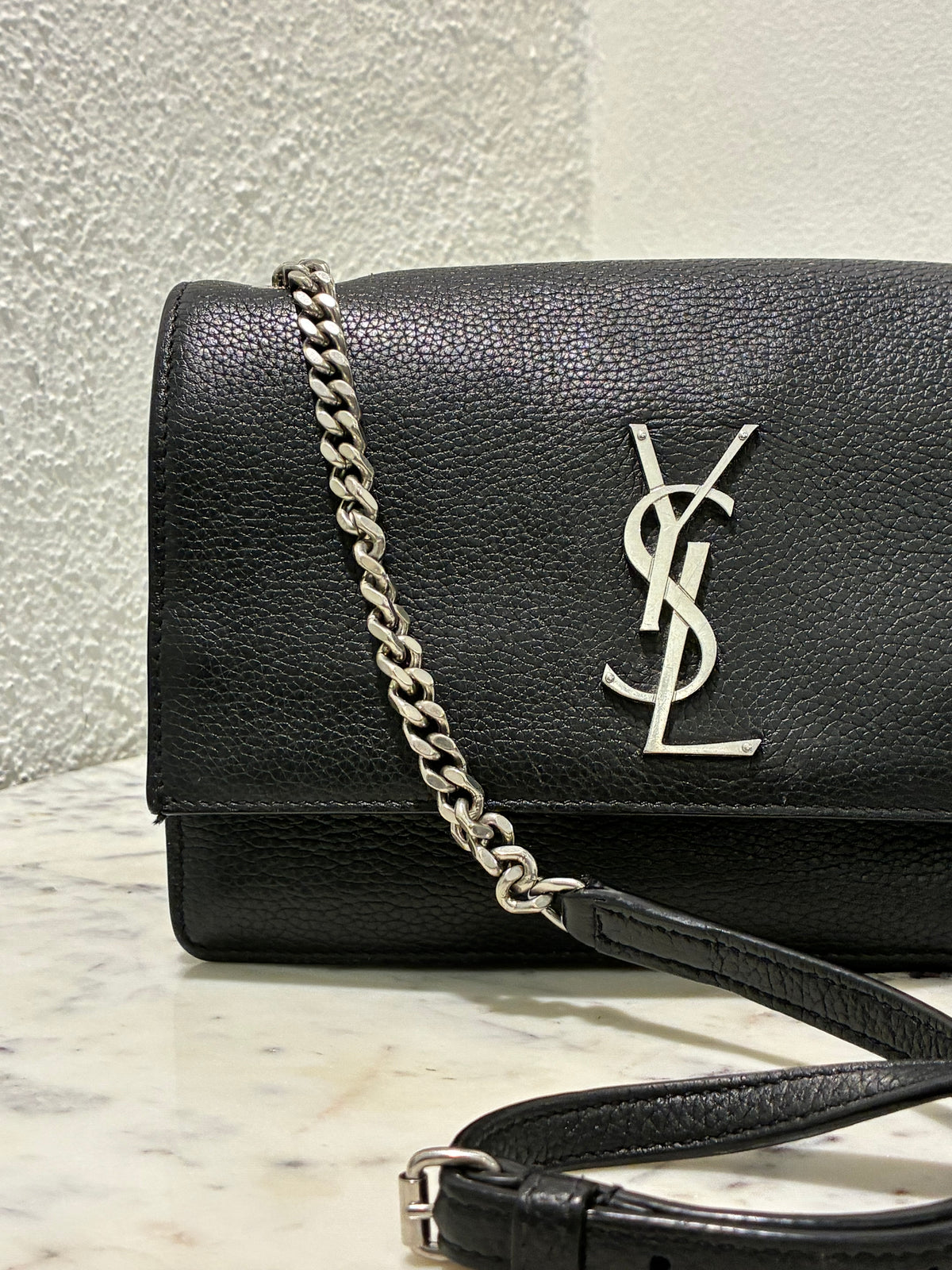 Saint Laurent - Sunset Bag - Black with Silver Hardware
