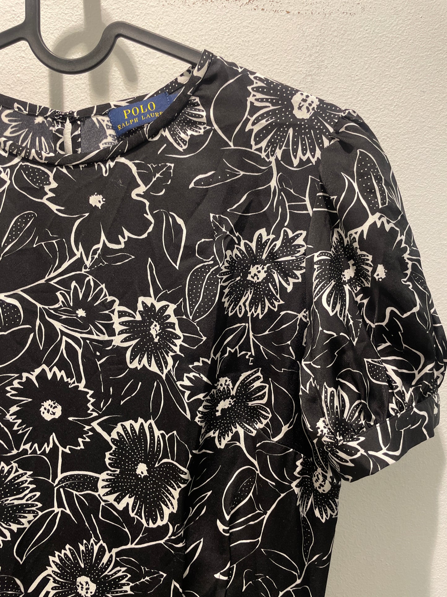 Lauren Ralph Lauren Silk-Feel Satin Floral Midi Dress – US 6 / EU 38