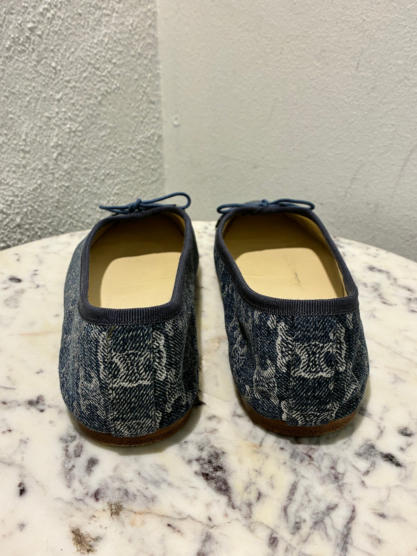 Celine Logo Ballerinas  – Denim - Size 39