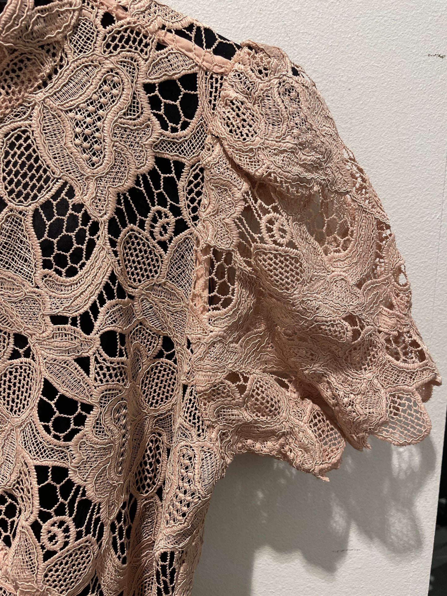 Bruuns Bazaar Dusty Pink Lace Dress - EU40