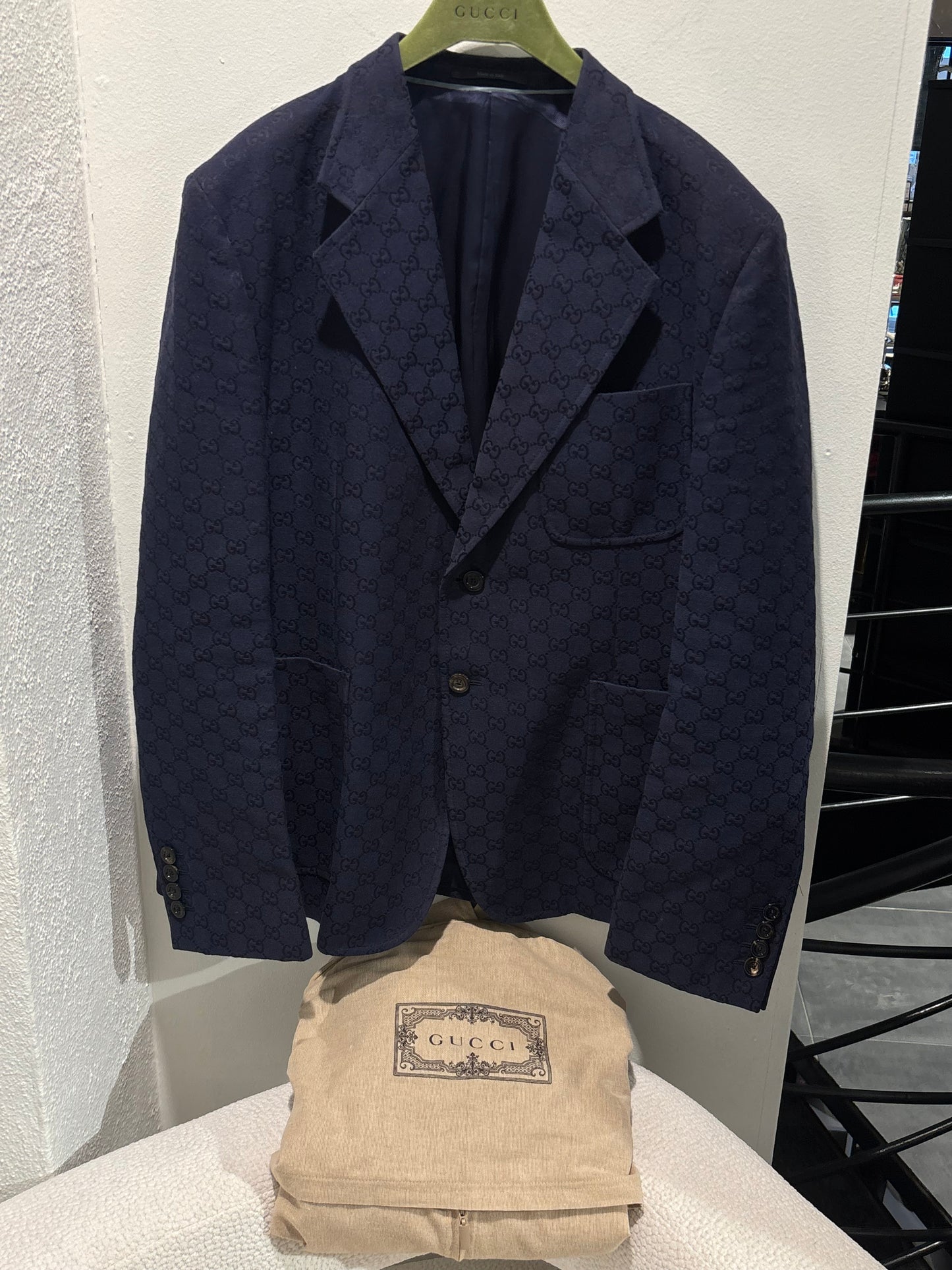 Gucci Blazer - Navy Monogram 2025 - Size 56 (L/XL)