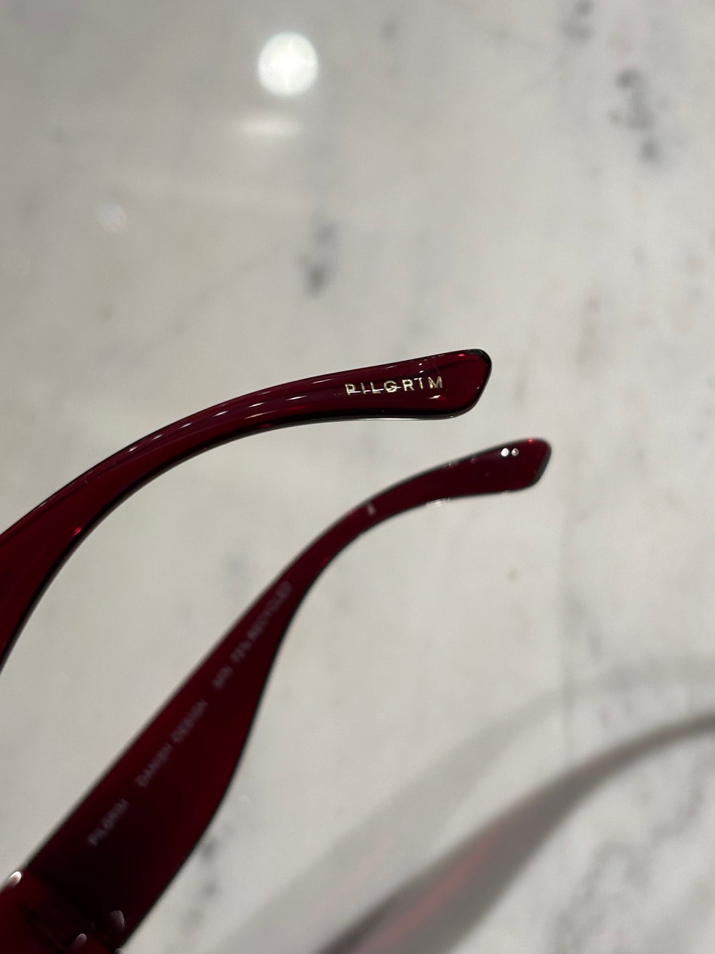 Pilgrim - Sunglasses - Burgundy - Medinas Wardrobe
