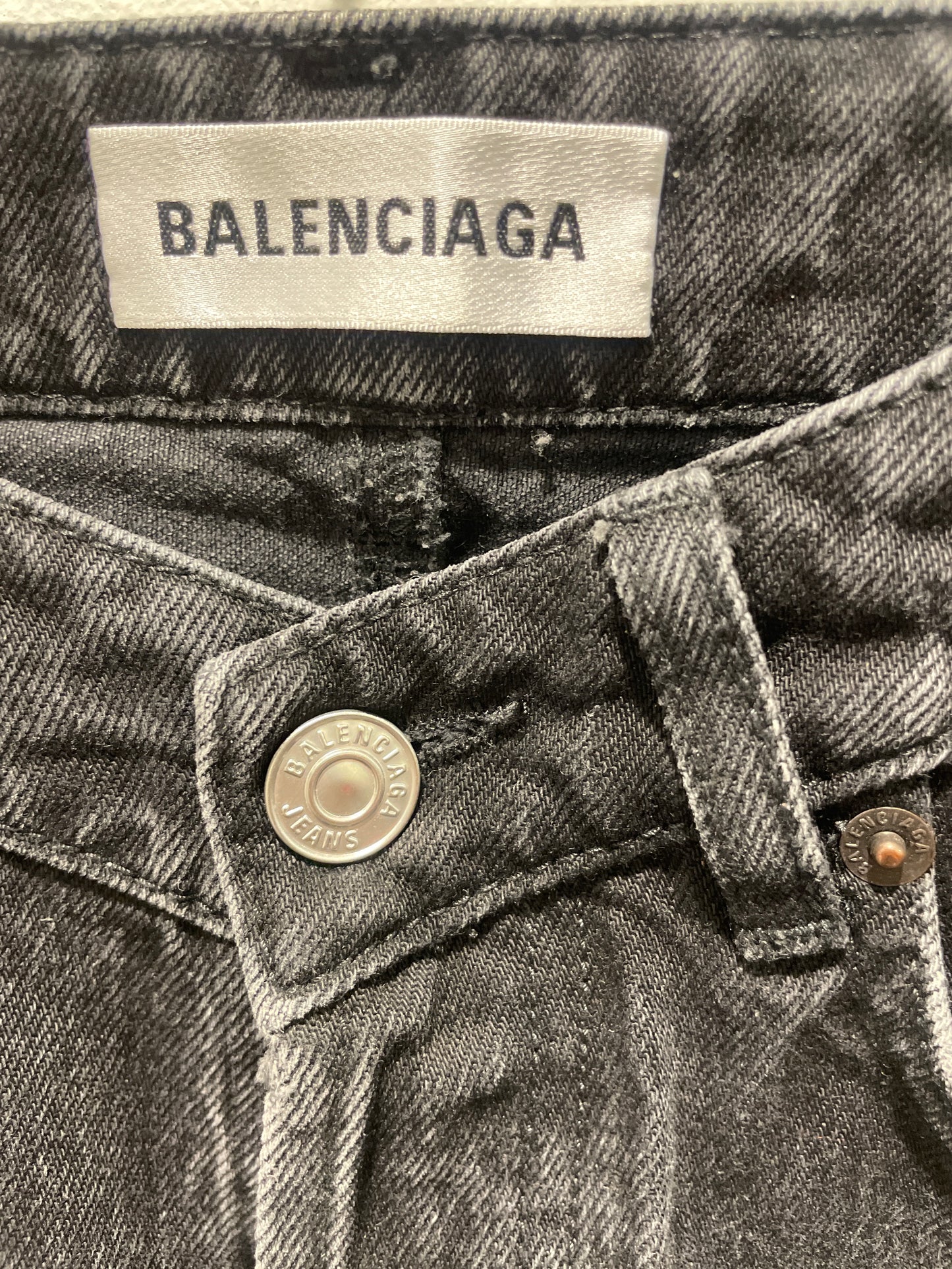 Balenciaga - Jeans - Black Denim - Medinas Wardrobe - 27"