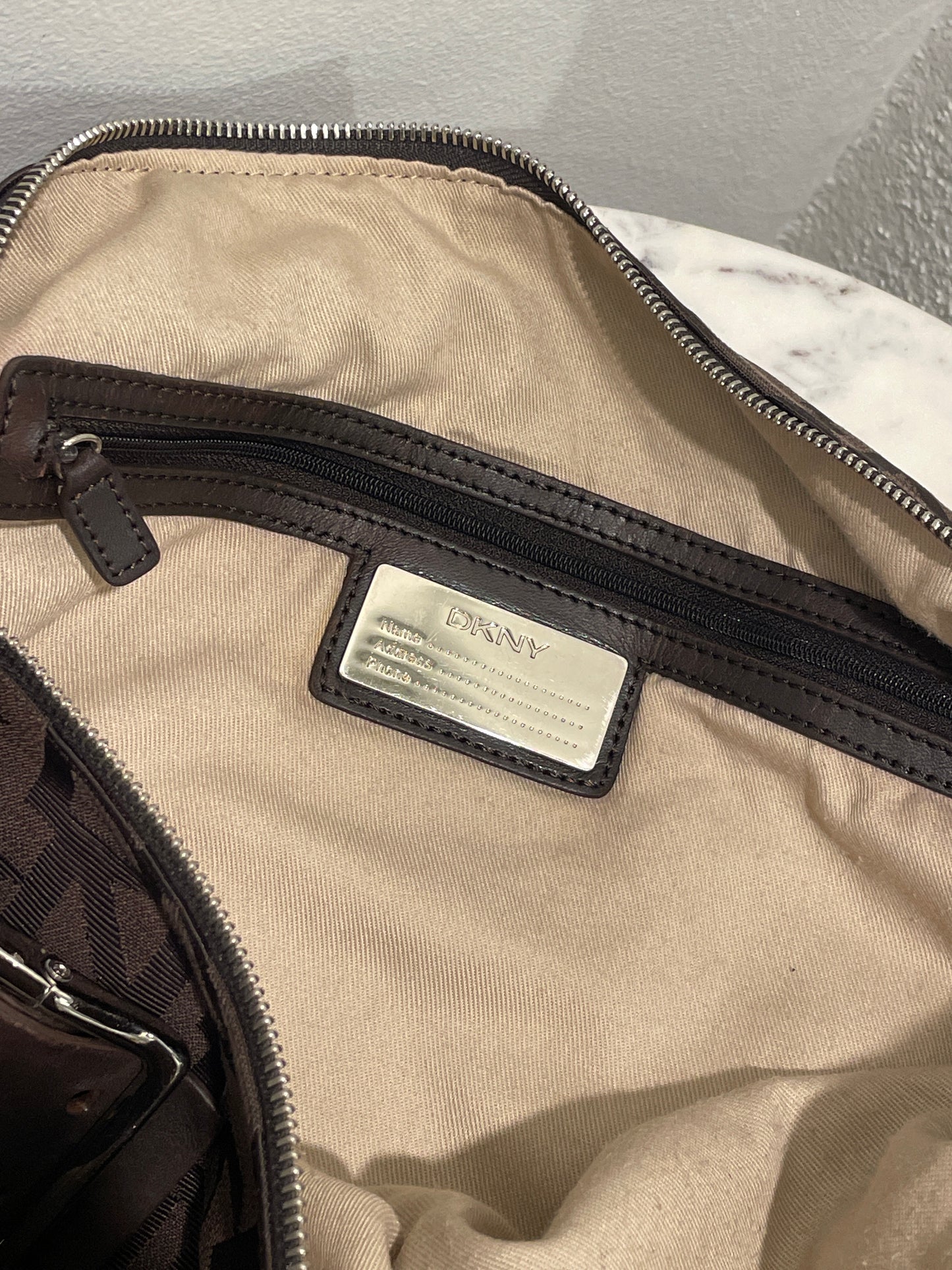 Donna Karan New York Monogram Hobo Tote Bag - 48 x 36 x 18 cm