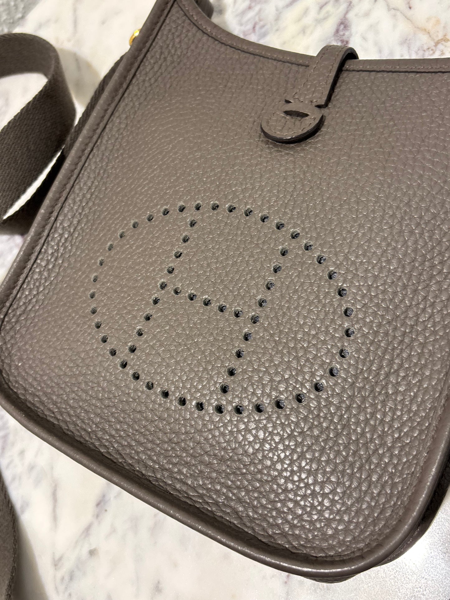 Hermés Evelyn Mini 16 - Etoupe - Brand New Full Set