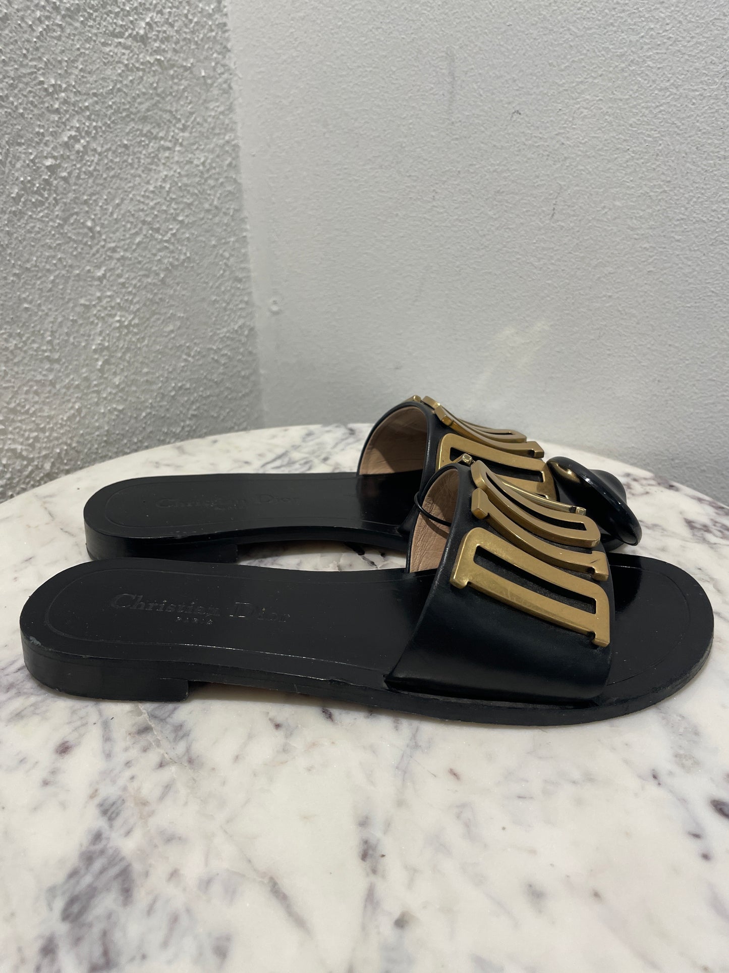 Christian Dior - Dio(r)evolution Leather Slides - 37,5