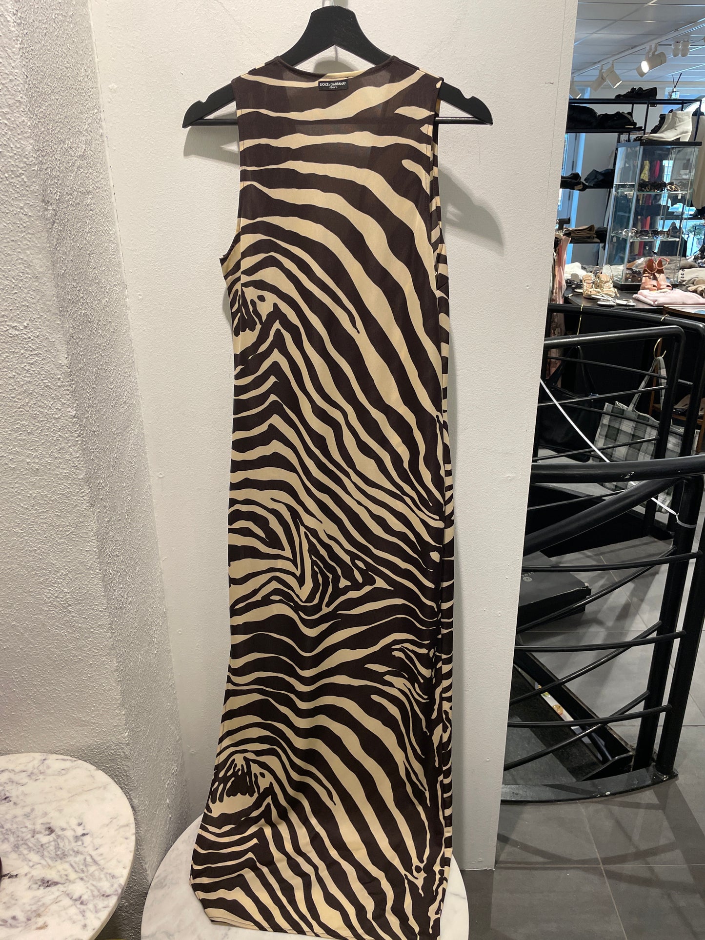 Dolce & Gabbana Zebra Print Maxi Dress – IT 46 - XL