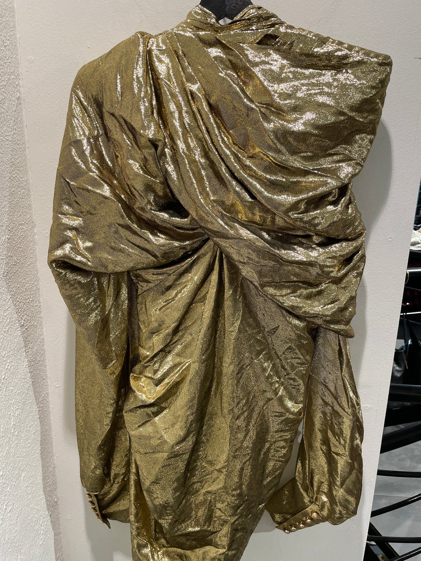 Balmain - Cape / dress - gold - Medinas Wardrobe