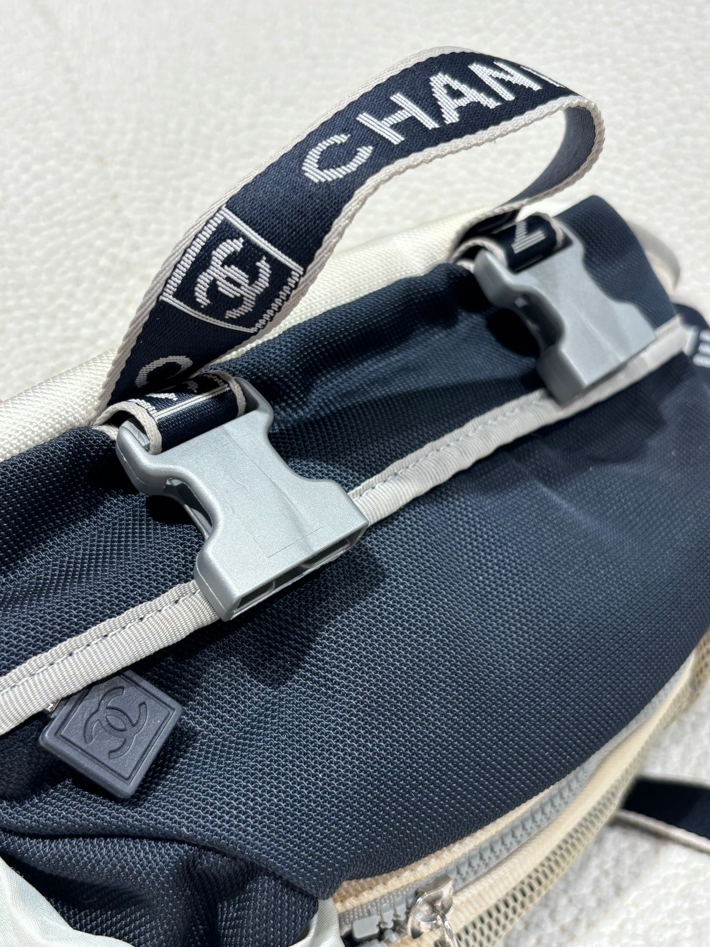 Chanel Sport Line Belt Bag – Grey & Navy Nylon