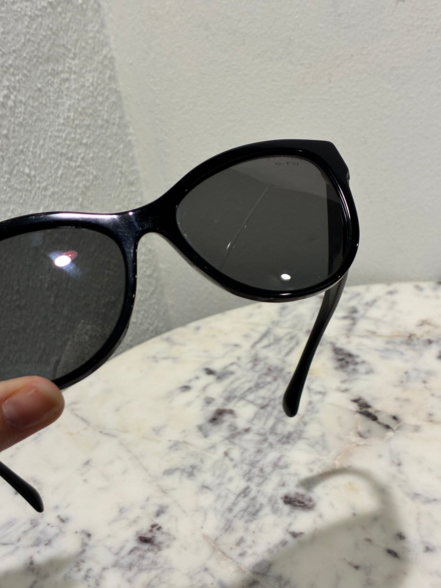 Chanel Sunglasses - Gold CHANEL Logo text