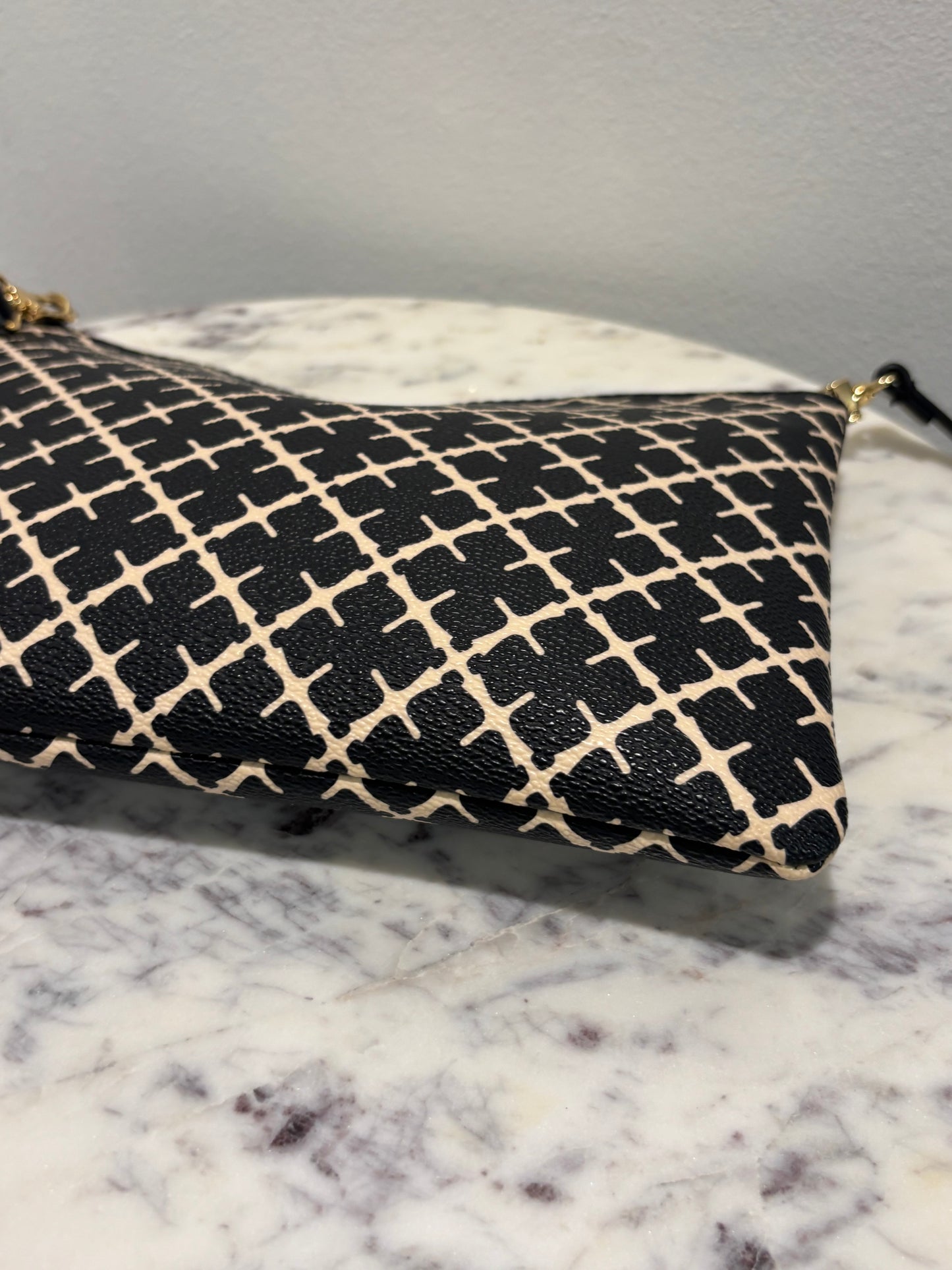 Malene Birger - Shoulder Bag  - Black Monogram - Medinas Wardrobe