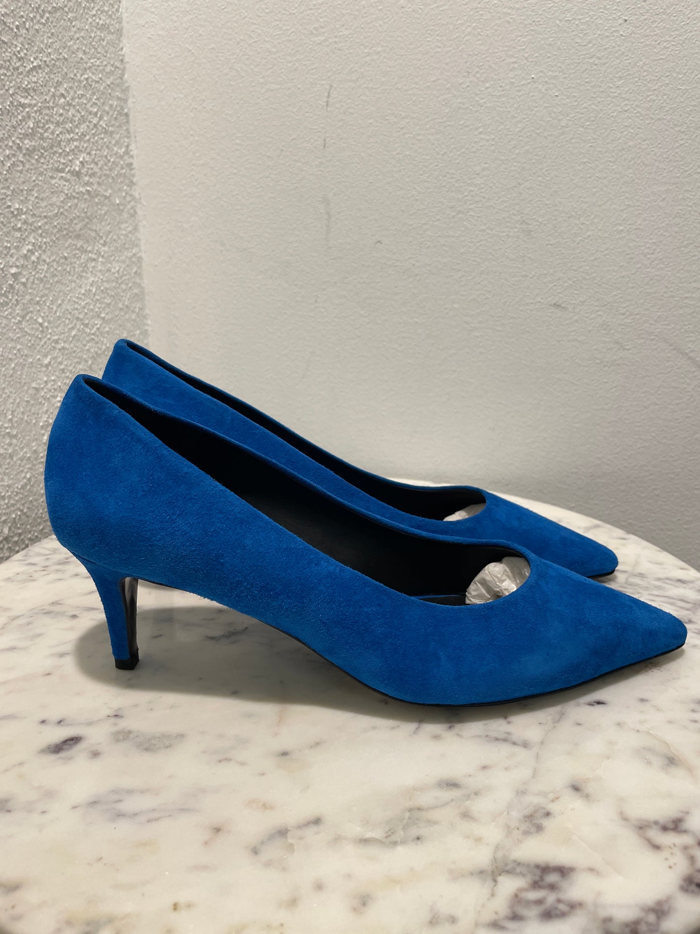Malene Birger - Brand new Blue Suede Pointed-Toe Pumps – 39,5
