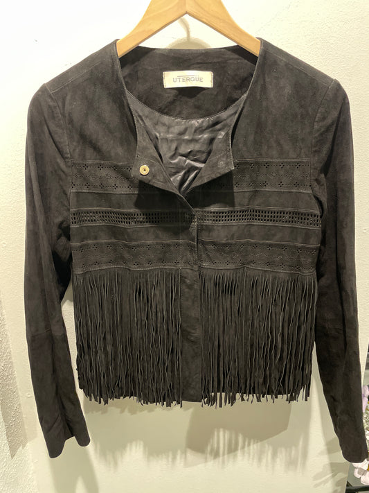 Uterque - suede jacket  - S