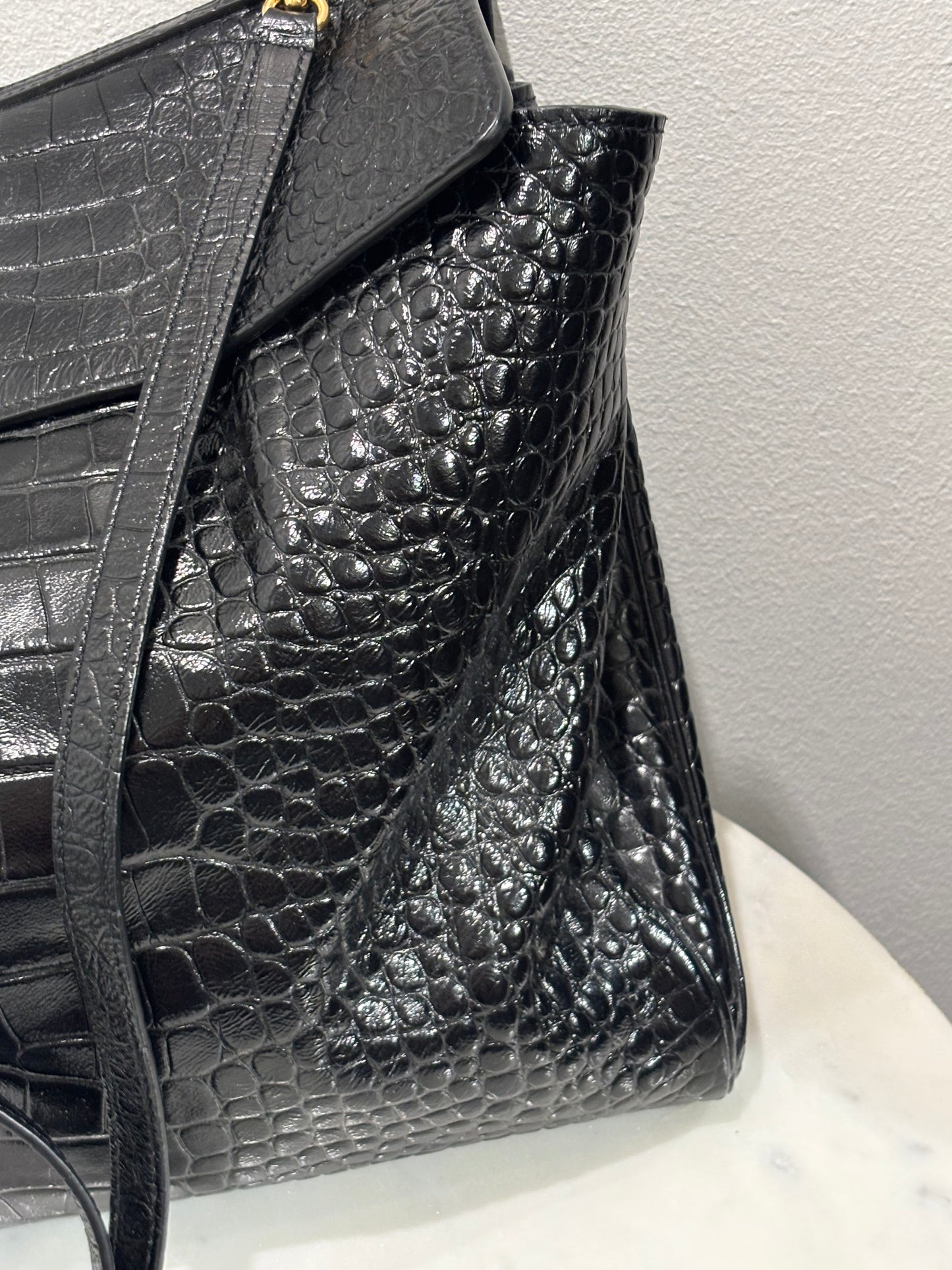 Balenciaga - Rodeo Croco Large Shoulderbag - Medinas Wardrobe