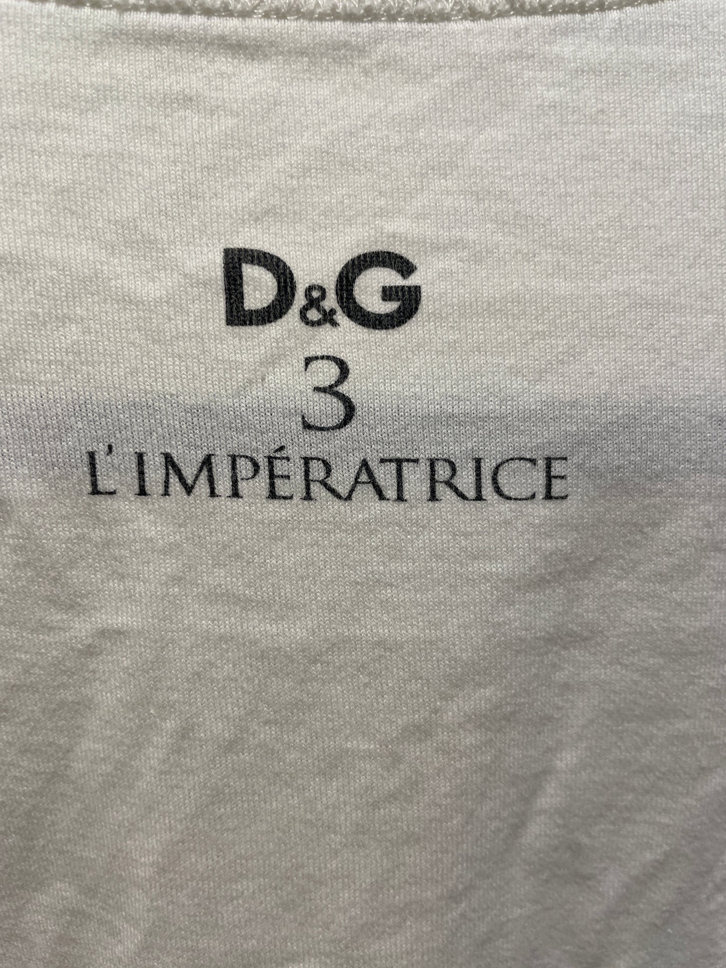 Dolce & Gabbana tee - Naomi Campbell - XS/S