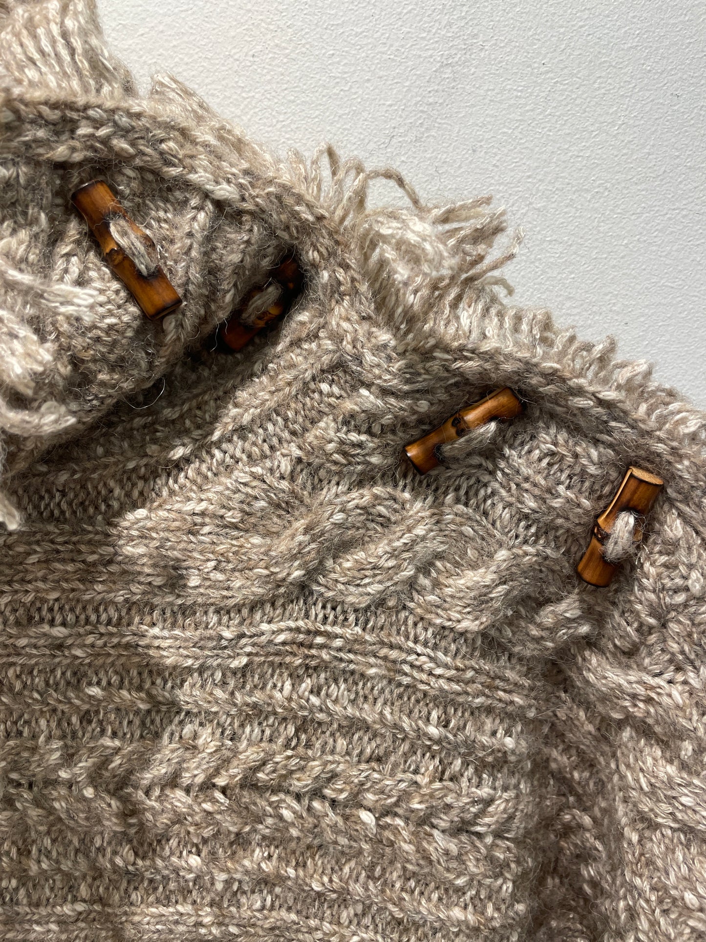 Isabel Marant Étoile – "Blanche" Cable-Knit Poncho Sweater, Size FR 38 (New with Tags)