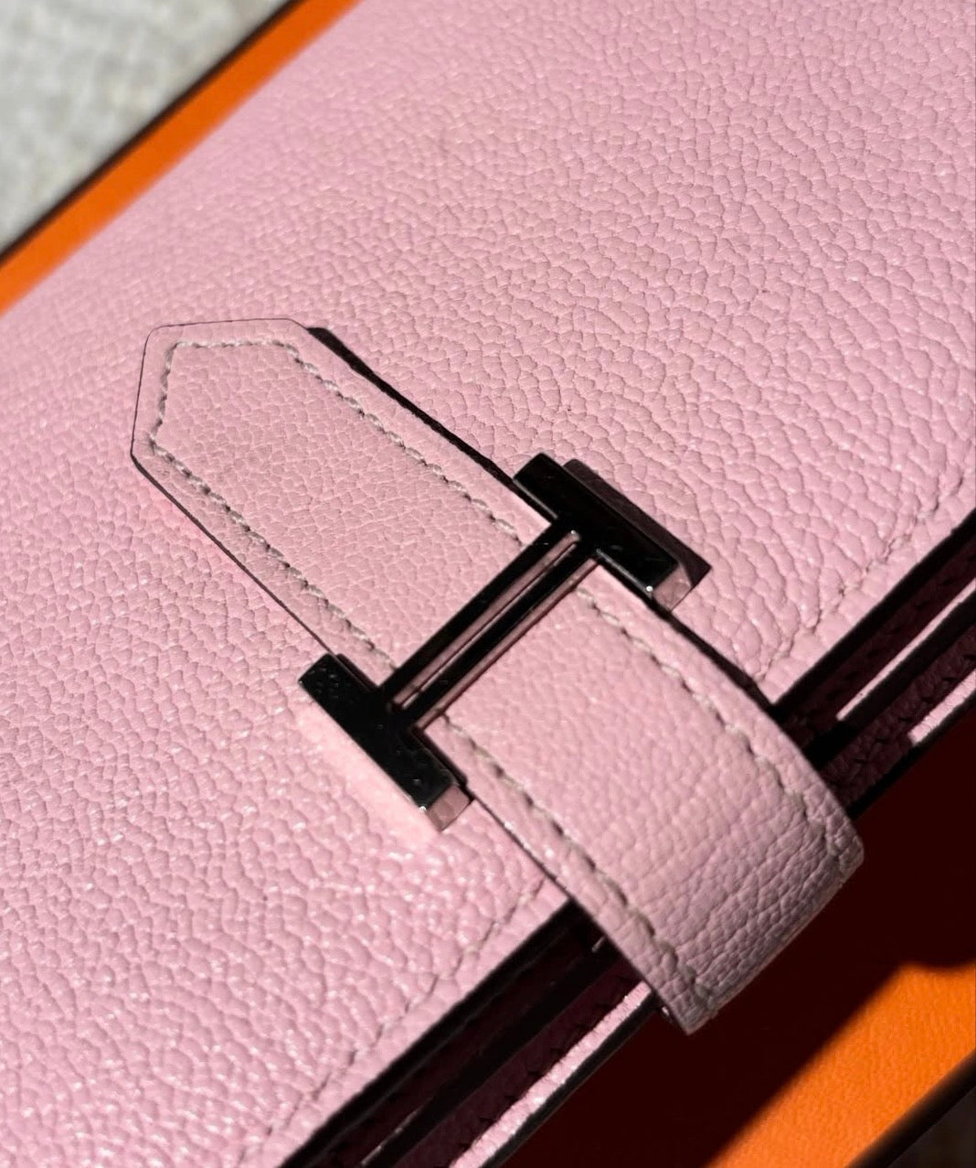 Hermès Béarn - Rose Sakura w. Palladium Hardware