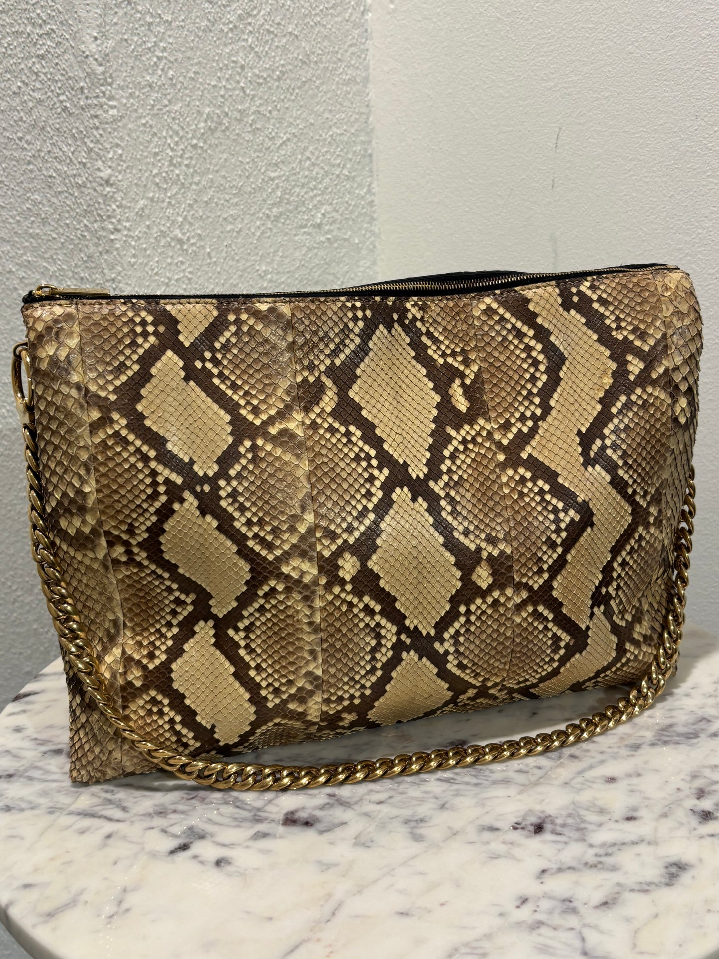 Celine - Python Bag - w. Gold Hardware - Medinas Wardrobe