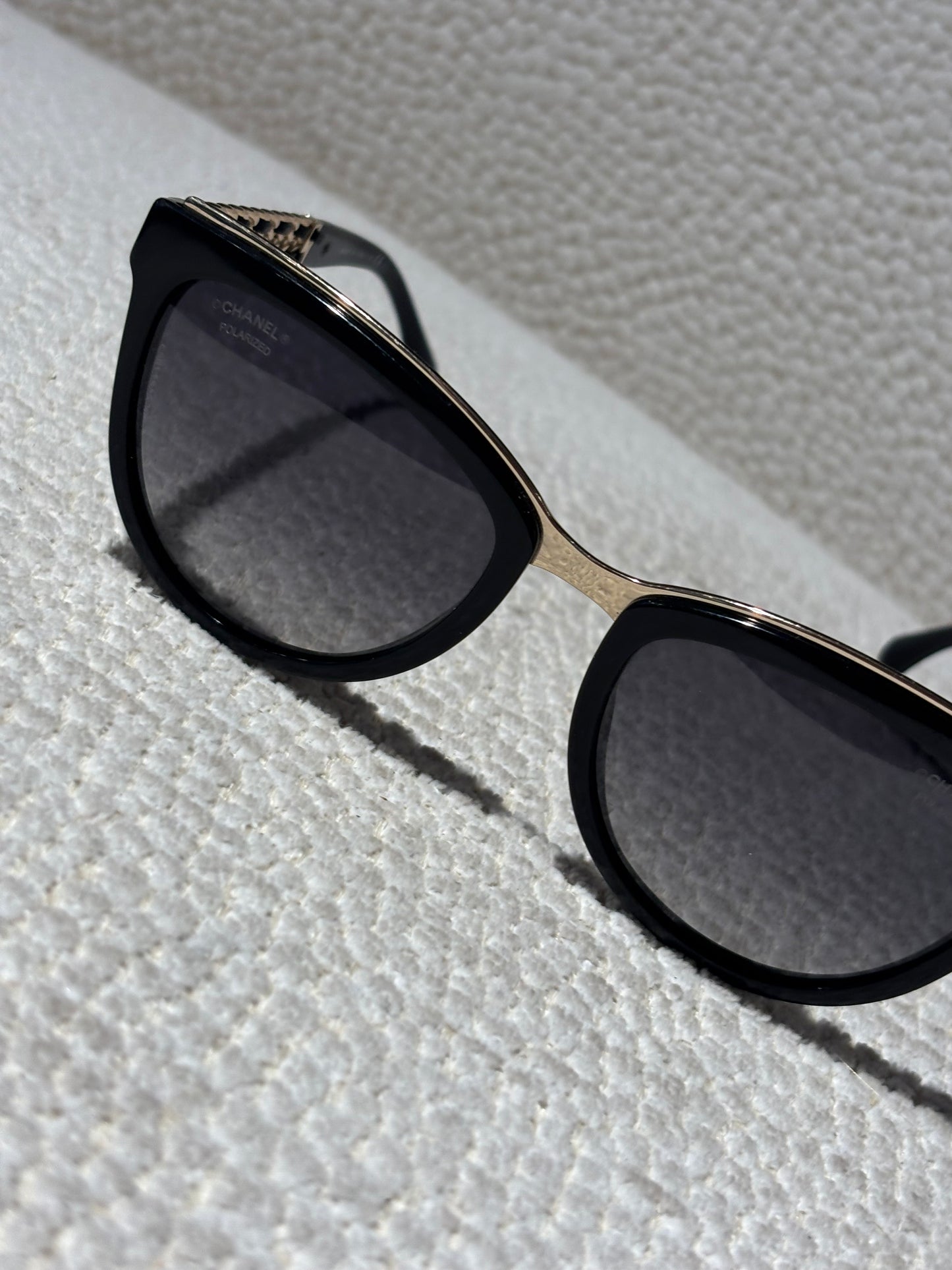 Chanel Sunglasses - Black & Gold Chains