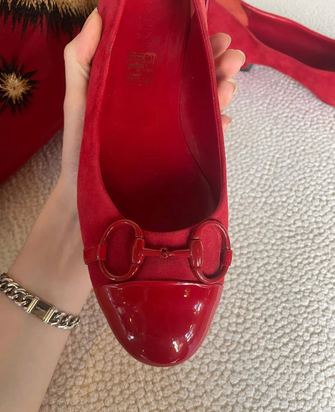Gucci - Ballerinas m. Bidsel - Str. 38,5