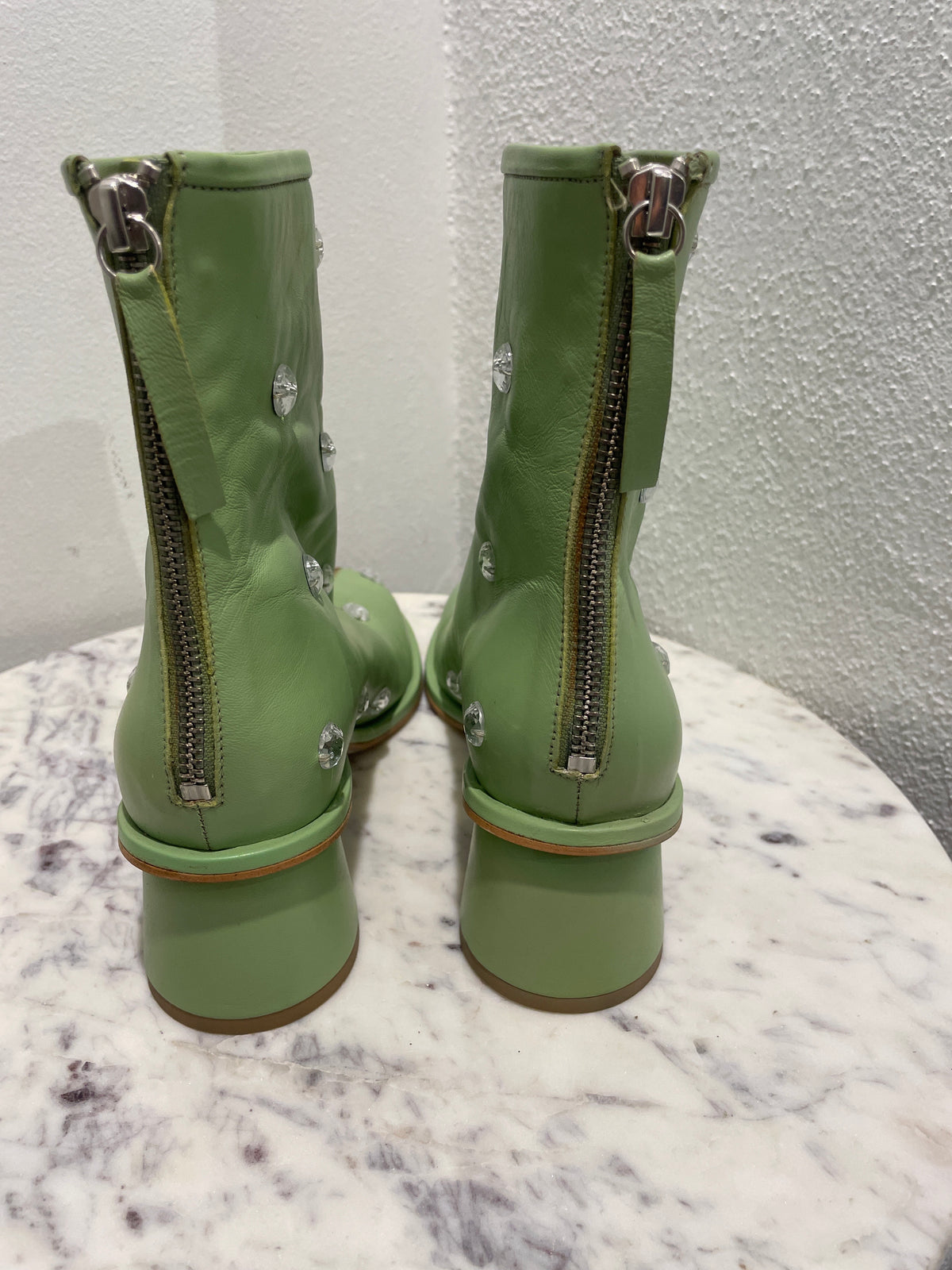 Stine Goya - Allison Crystal Boots - soft green - 37