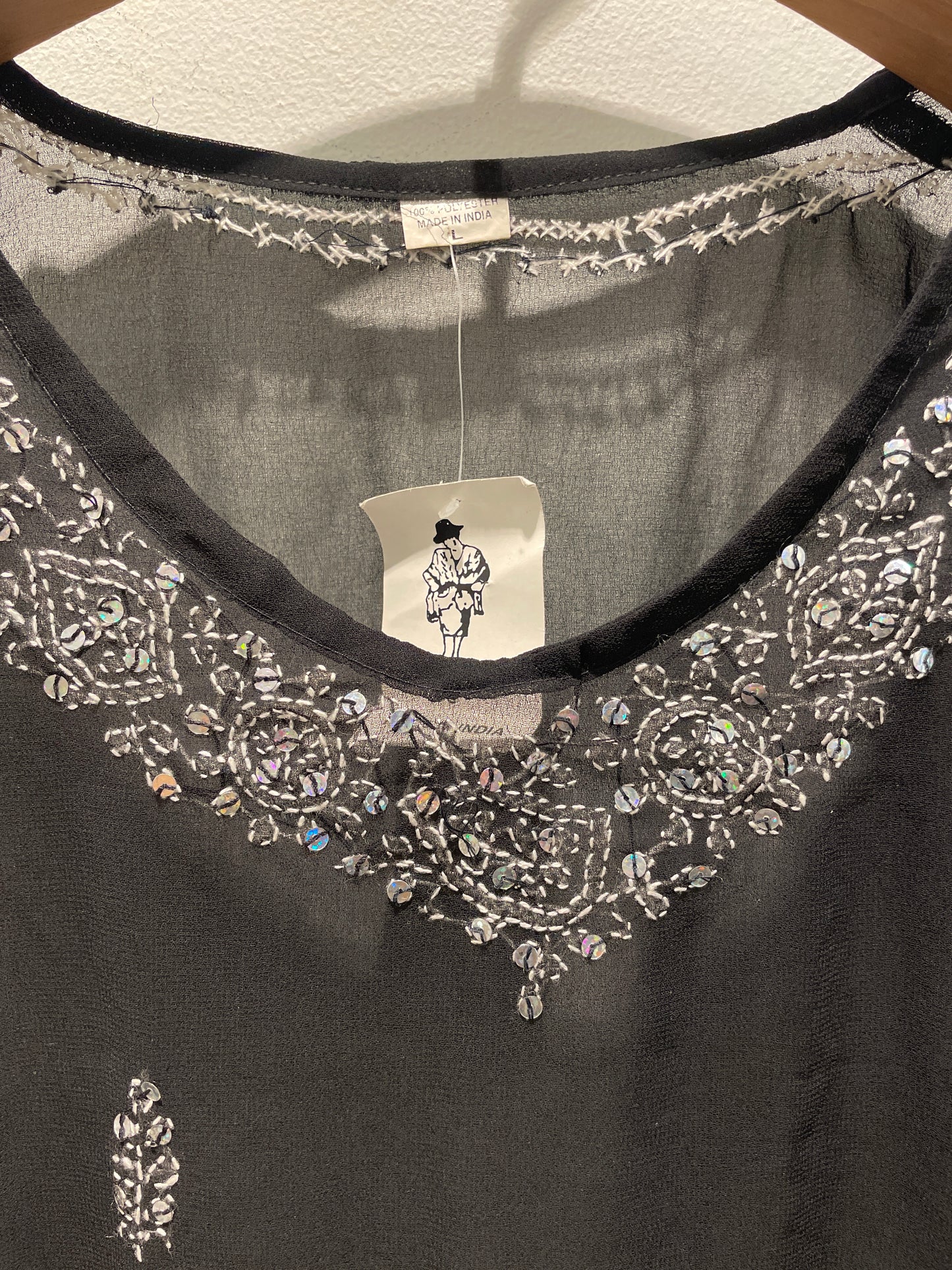 Vintage Hand-Embellished Indian Tunic – Brand New with Tags - Small to Large