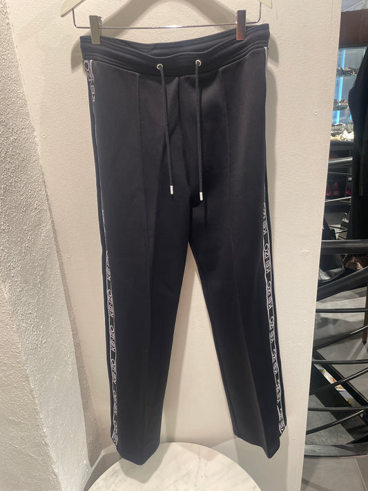 Kenzo – Paris Logo Side-Stripe Trackpants (Black/White) - S/M