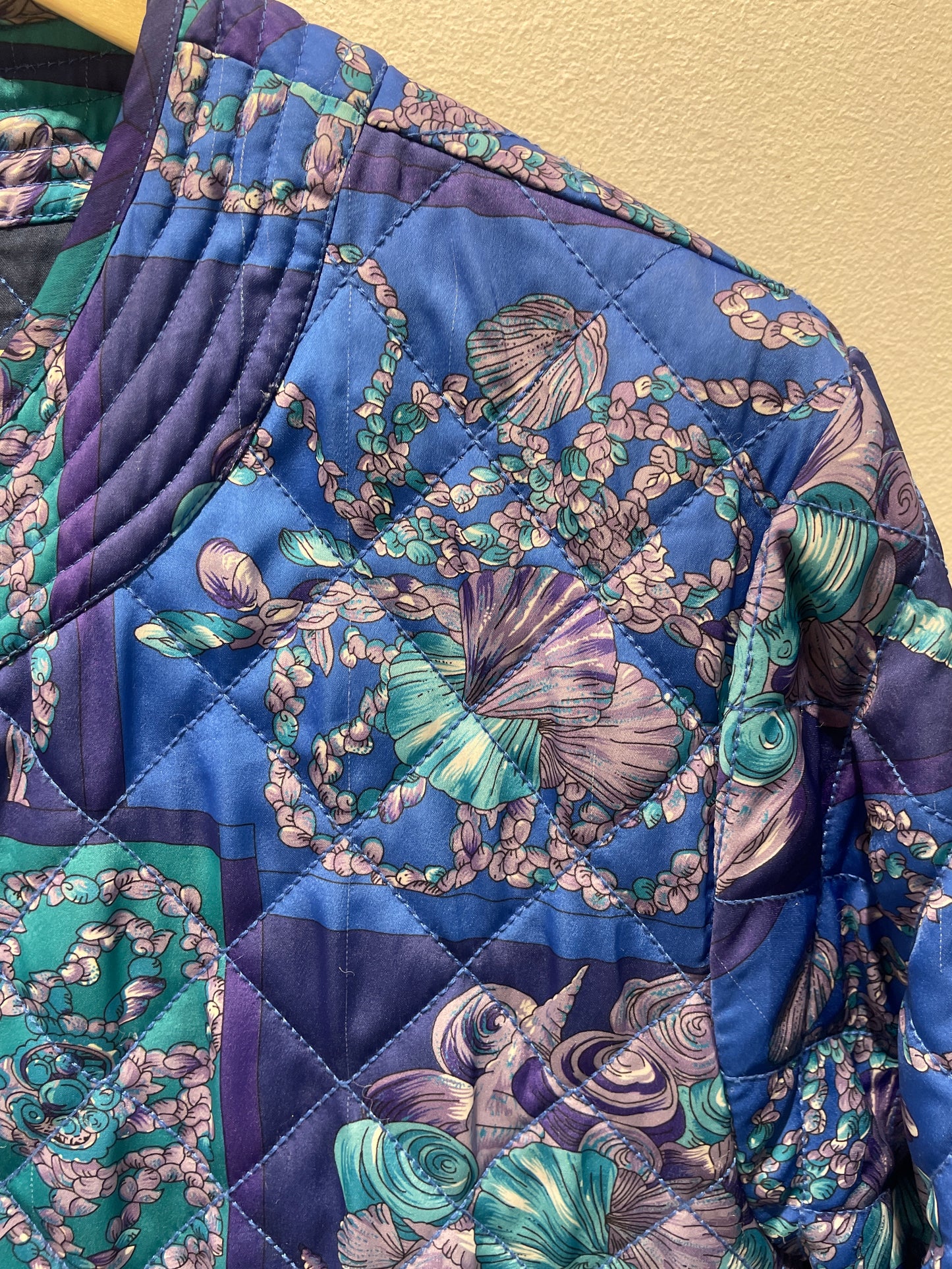 Lolly’s Laundry - quilted jacket - oversized - blue