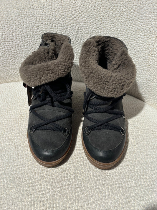 Isabel Marant Snow Boots - Leather & Shearling Interior - EU 37