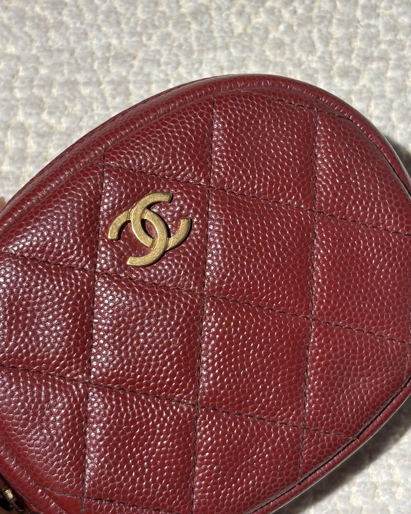 Chanel Wallet - Deep Red Caviar leather & Gold