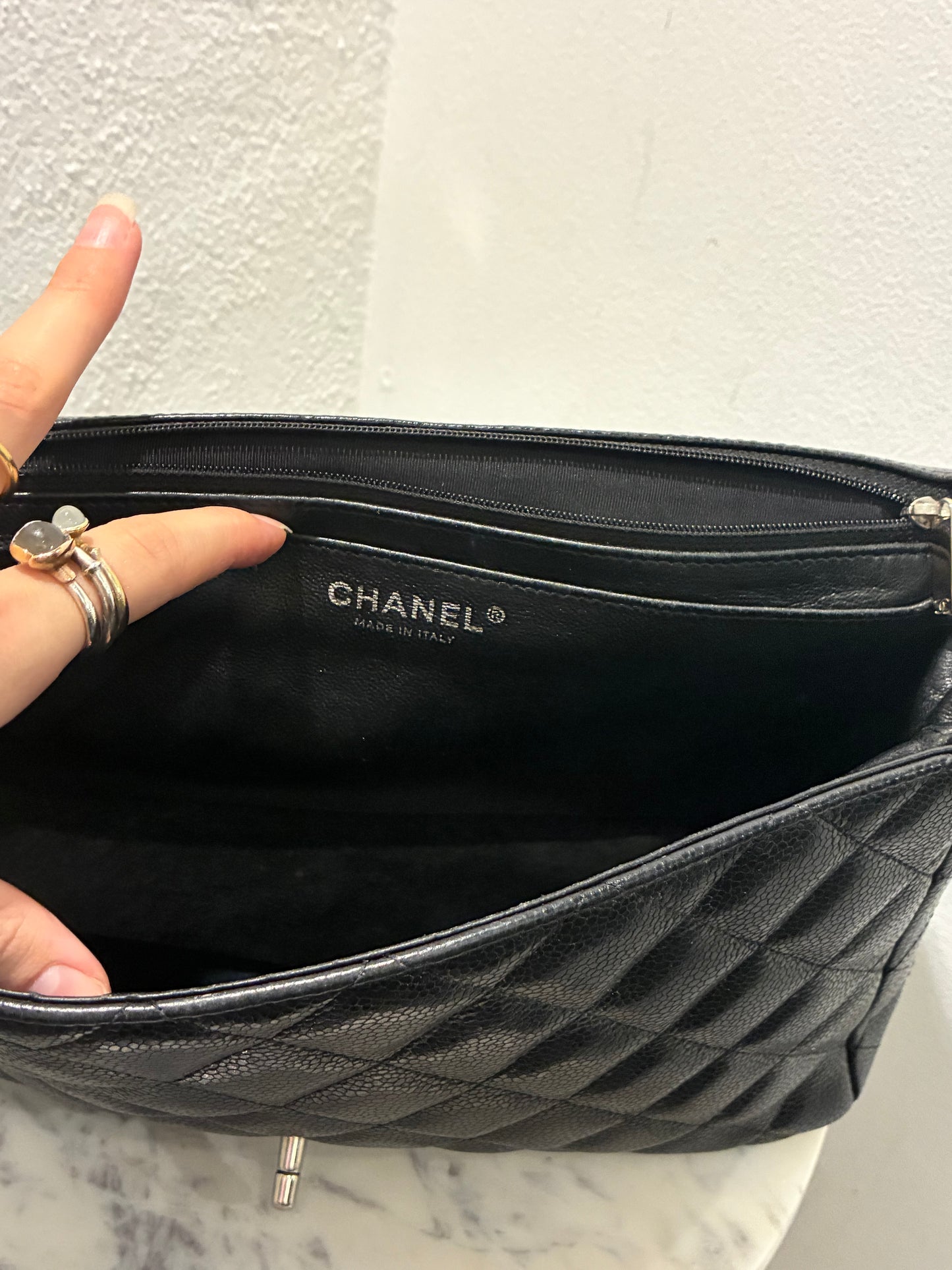 Chanel Jumbo Classic Single Flap – Black Caviar & Silver Hardware